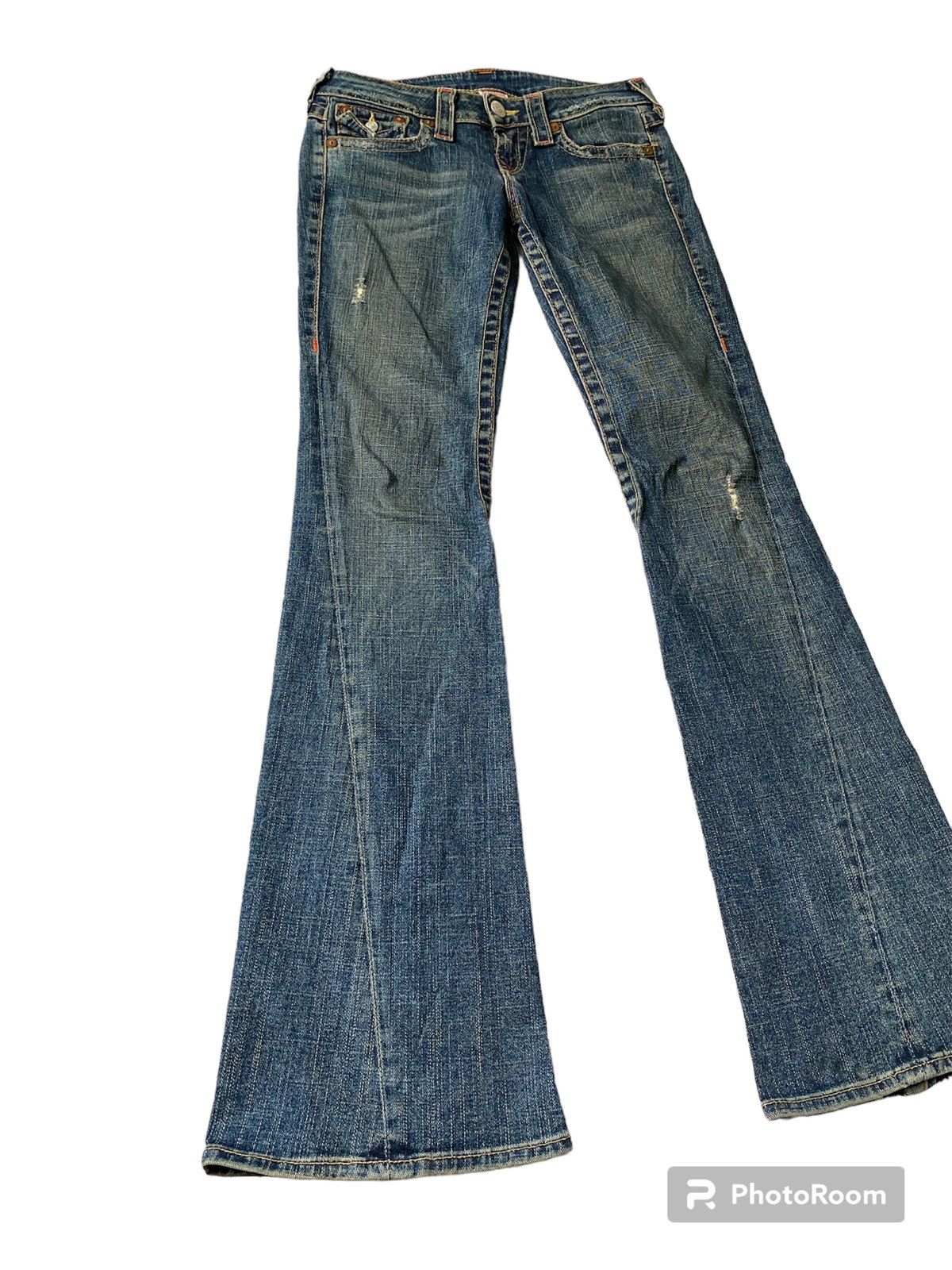 True Religion True Religion Low Rise Flare Denim Size US 26 / EU 42 - 2 Thumbnail