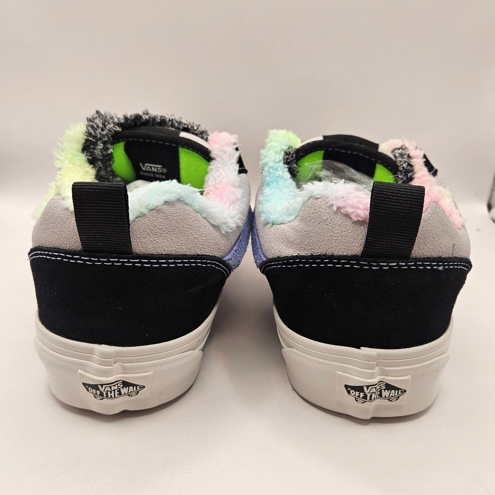 Vans VANS MEN'S 9 KNU SKOOL PARTY ANIMAL RAINBOW BLACK SUEDE FAUX Size US 9 / EU 42 - 4 Thumbnail