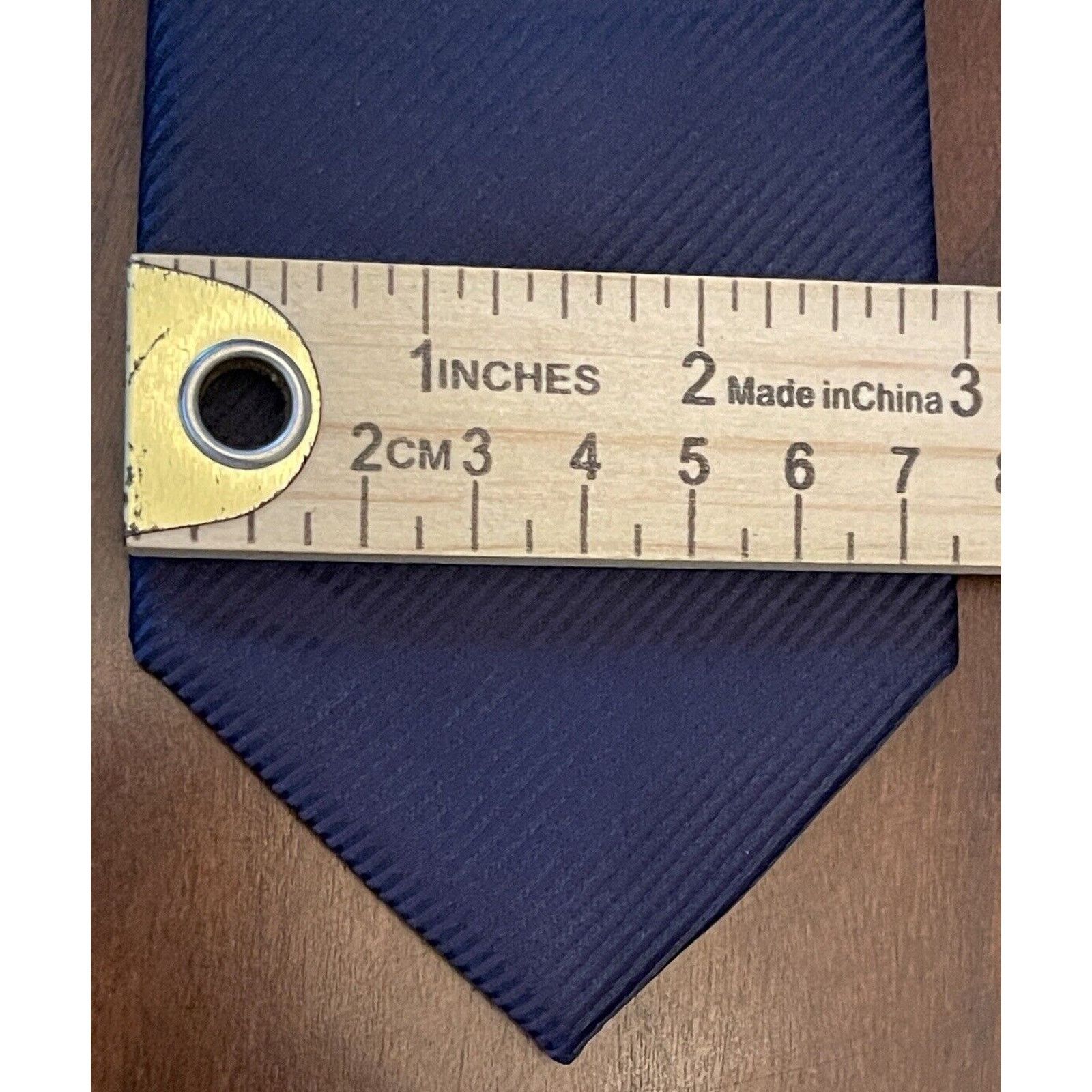 Perry Ellis Perry Ellis Portfolio Repp Blue 100% Polyester Made In China Size ONE SIZE - 4 Thumbnail
