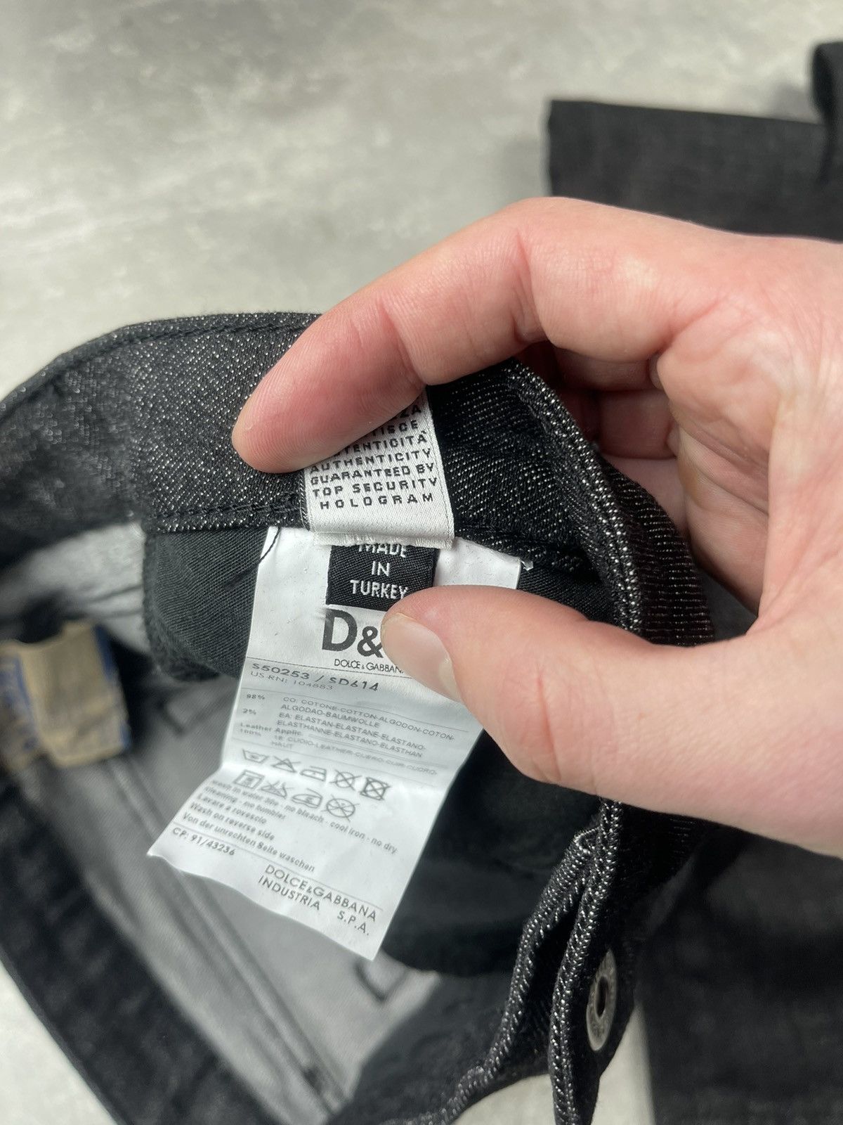 Dolce & Gabbana Vintage D&G Dolce & Gabbana Slimmy Jeans Y2K Black Denim Size 27" / US 4 / IT 40 - 15 Thumbnail
