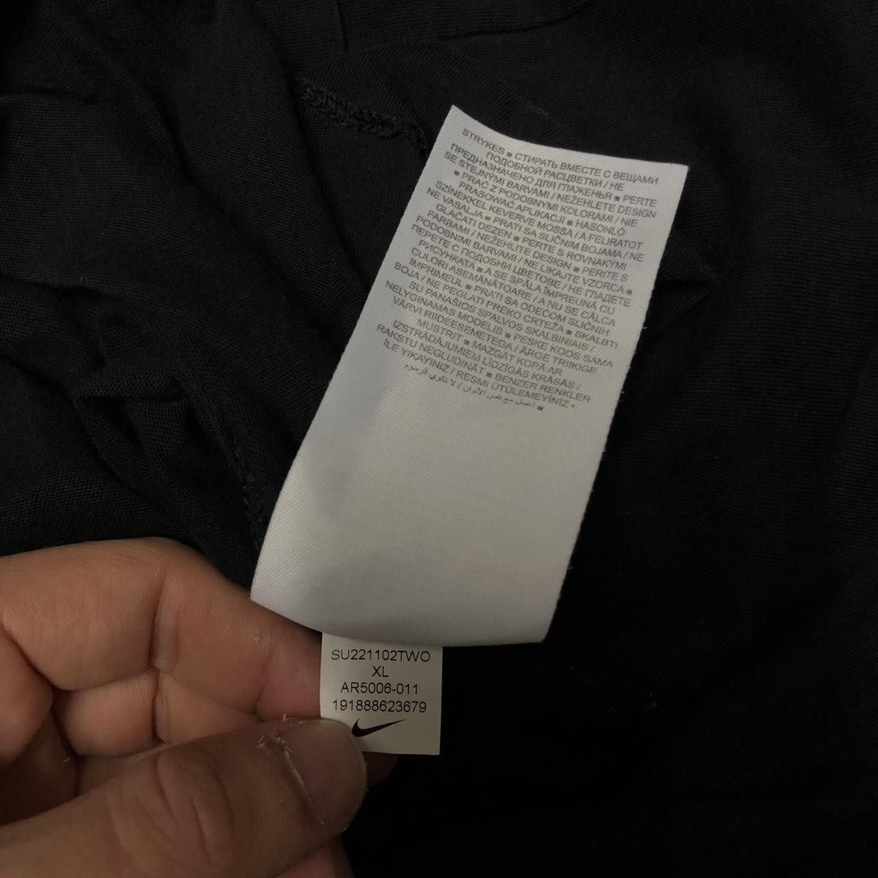 Nike Nike Just Do It black and white cotton t-shirt Size US XL / EU 56 / 4 - 5 Thumbnail
