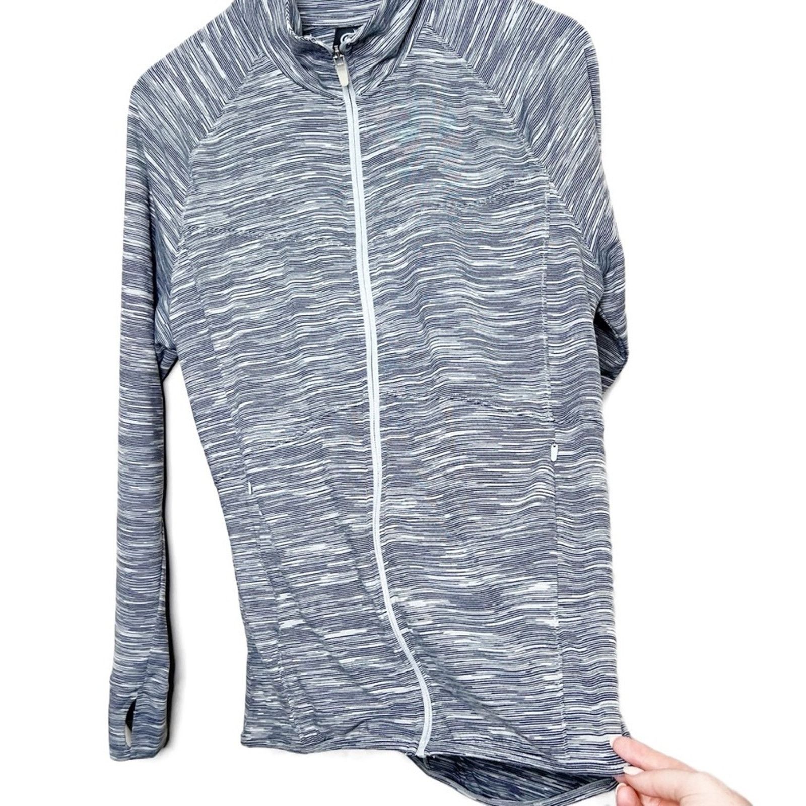 Champion Champion Women's Heather Grey Full Zip Athletic Jacket Size XL / US 12-14 / IT 48-50 - 4 Thumbnail