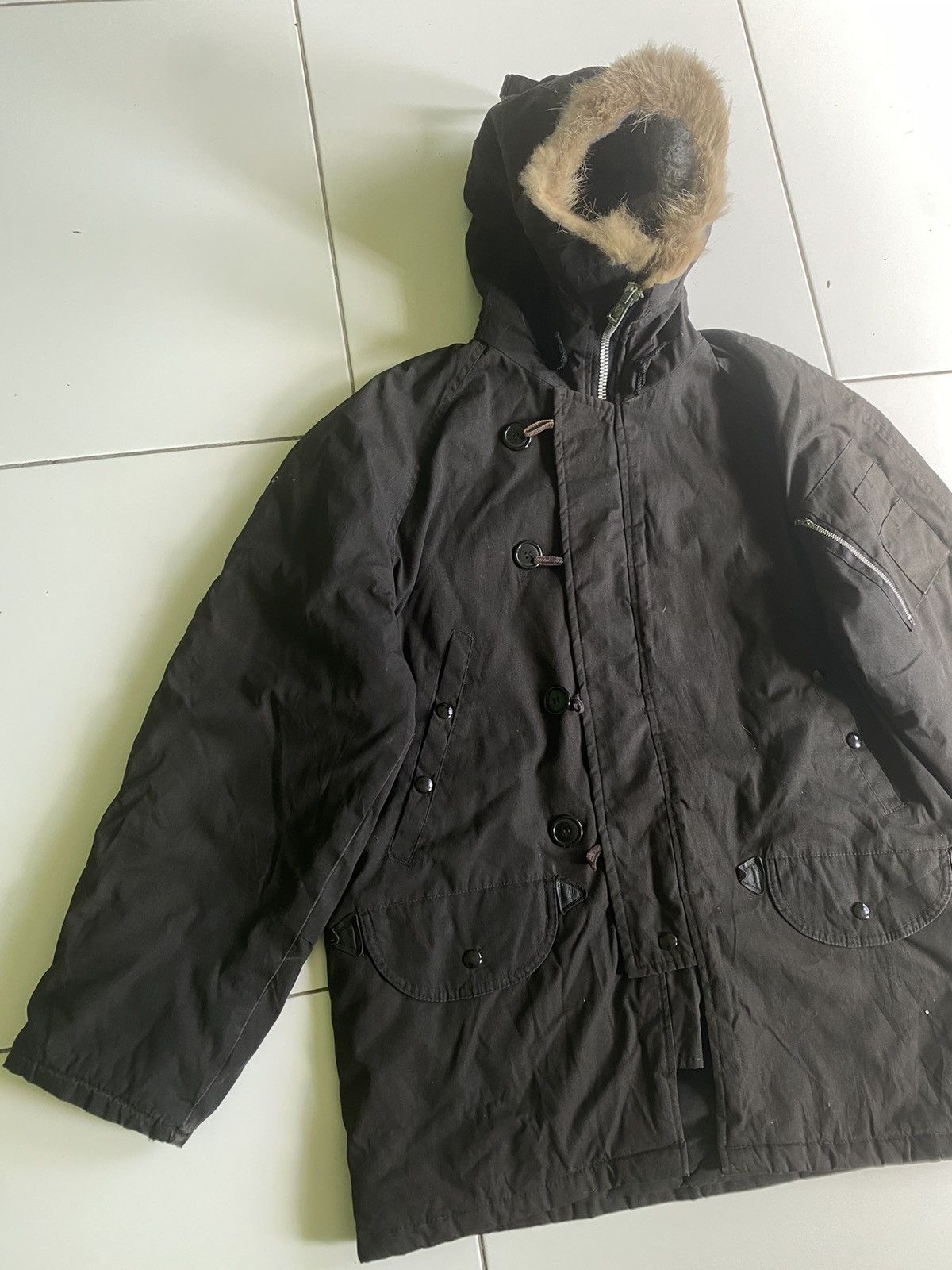 Uniform Bridge VINTAGE 40s CORINTH MFG.CO ARCTIC QUILTED PARKA JACKET Size US M / EU 48-50 / 2 - 4 Thumbnail