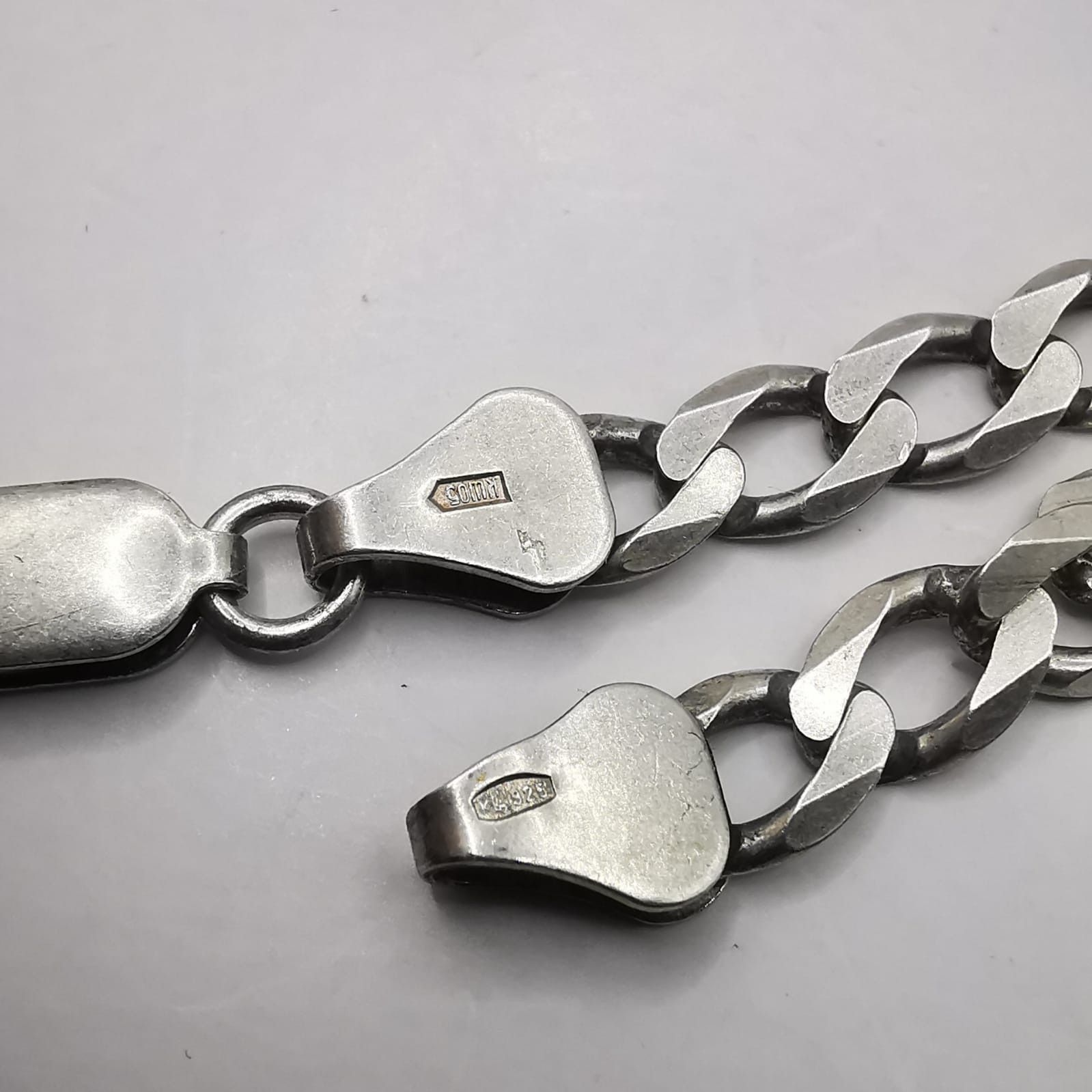 Sterling Silver Vintage Jewelry Chain, 925 Sterling Silver, Signed 18.57g Size ONE SIZE - 6 Thumbnail