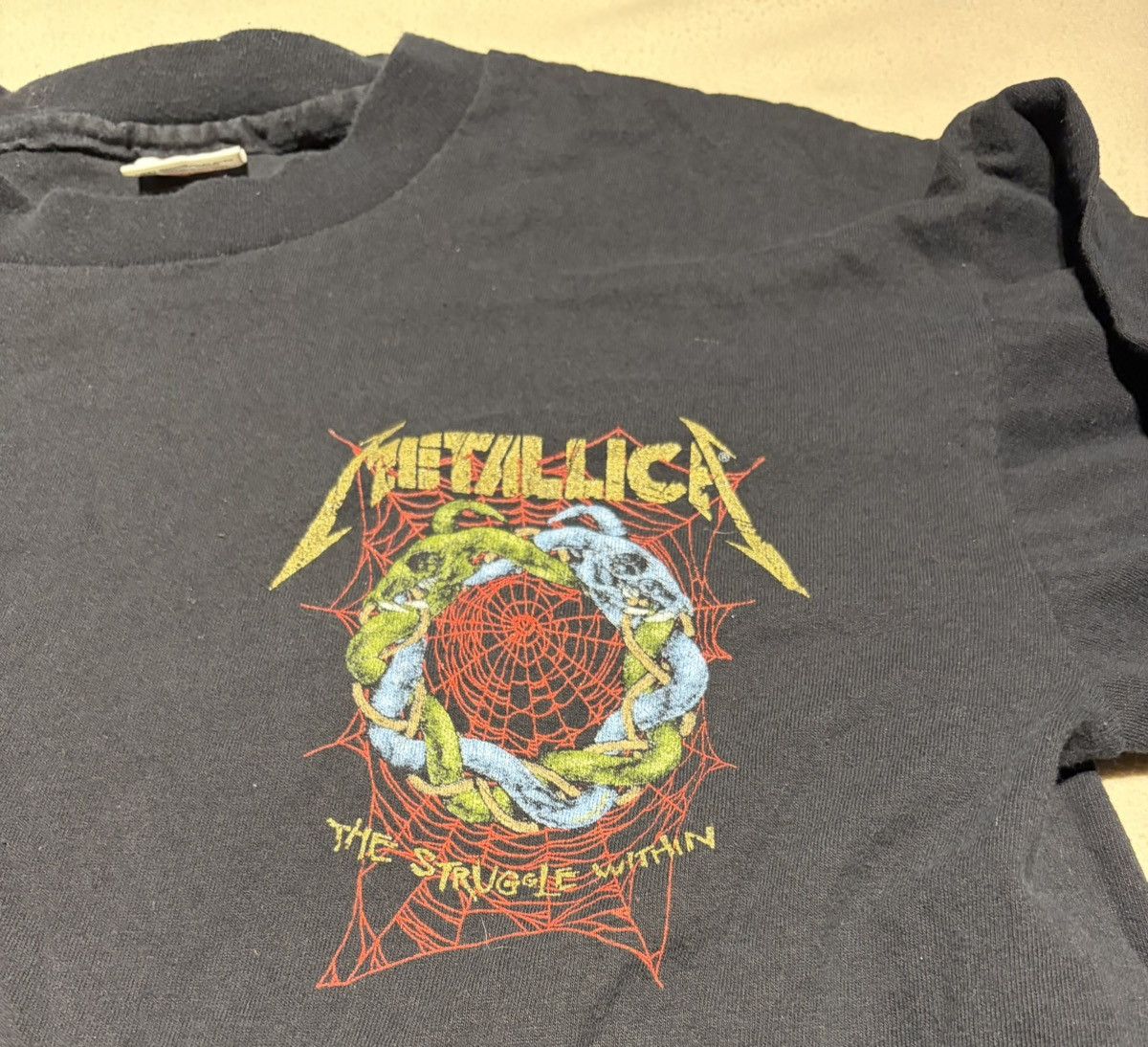 Anvil Vintage 90s Metallica The Struggle Within Long Sleeve Anvil Size US L / EU 52-54 / 3 - 2 Thumbnail