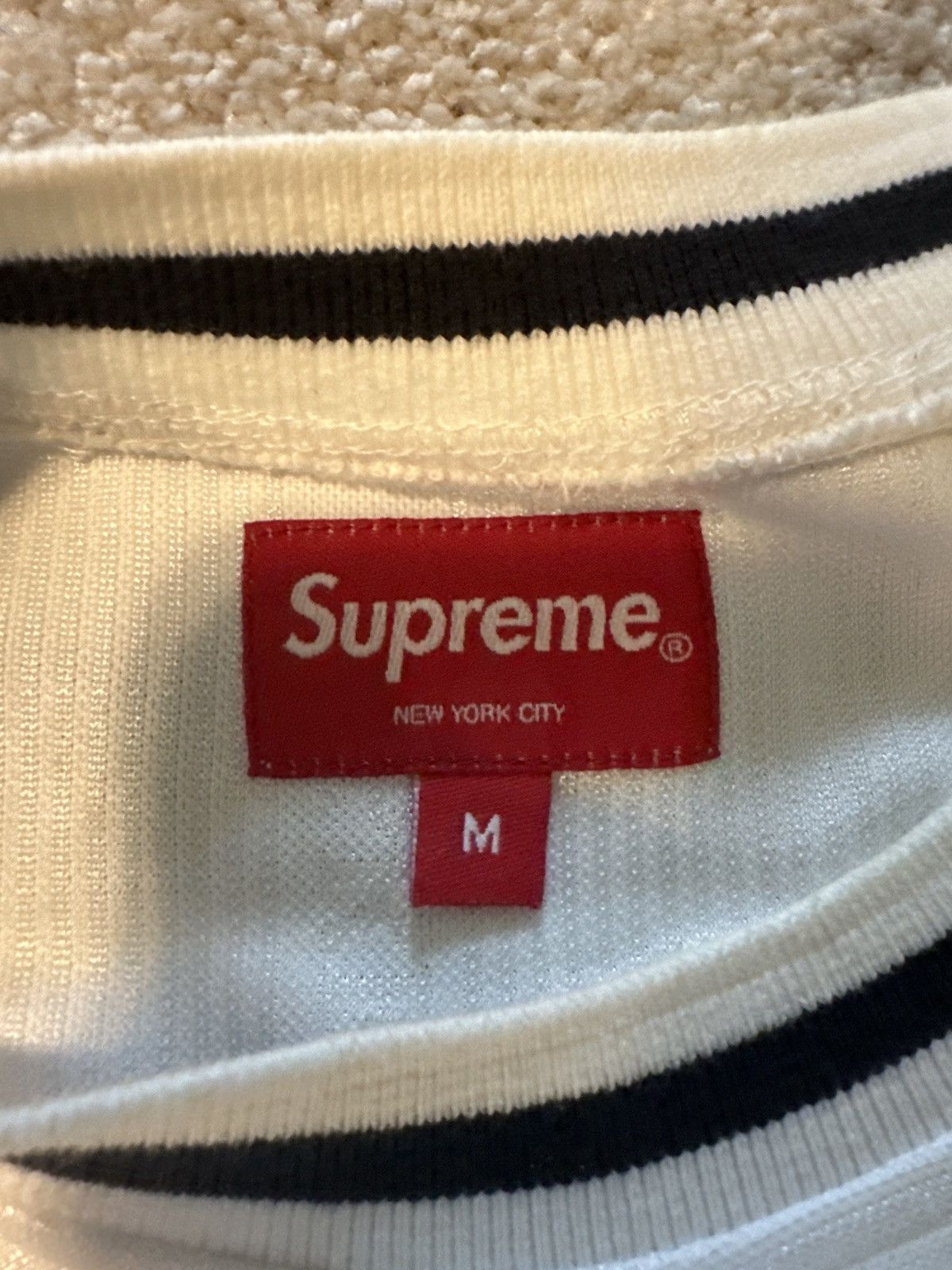 Supreme Supreme Dazzle Warm Up White Top Size US M / EU 48-50 / 2 - 3 Thumbnail