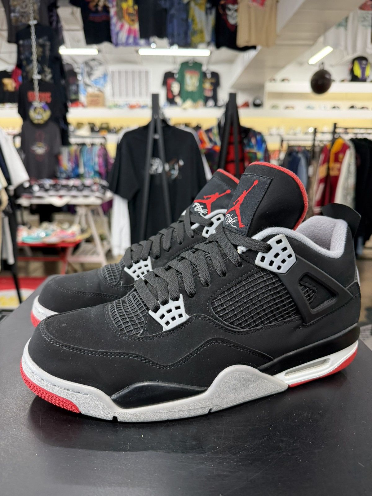 Jordan Brand Air Jordan 4 Bred Size 11.5 (2019) Size US 11.5 / EU 44-45 - 1 Thumbnail