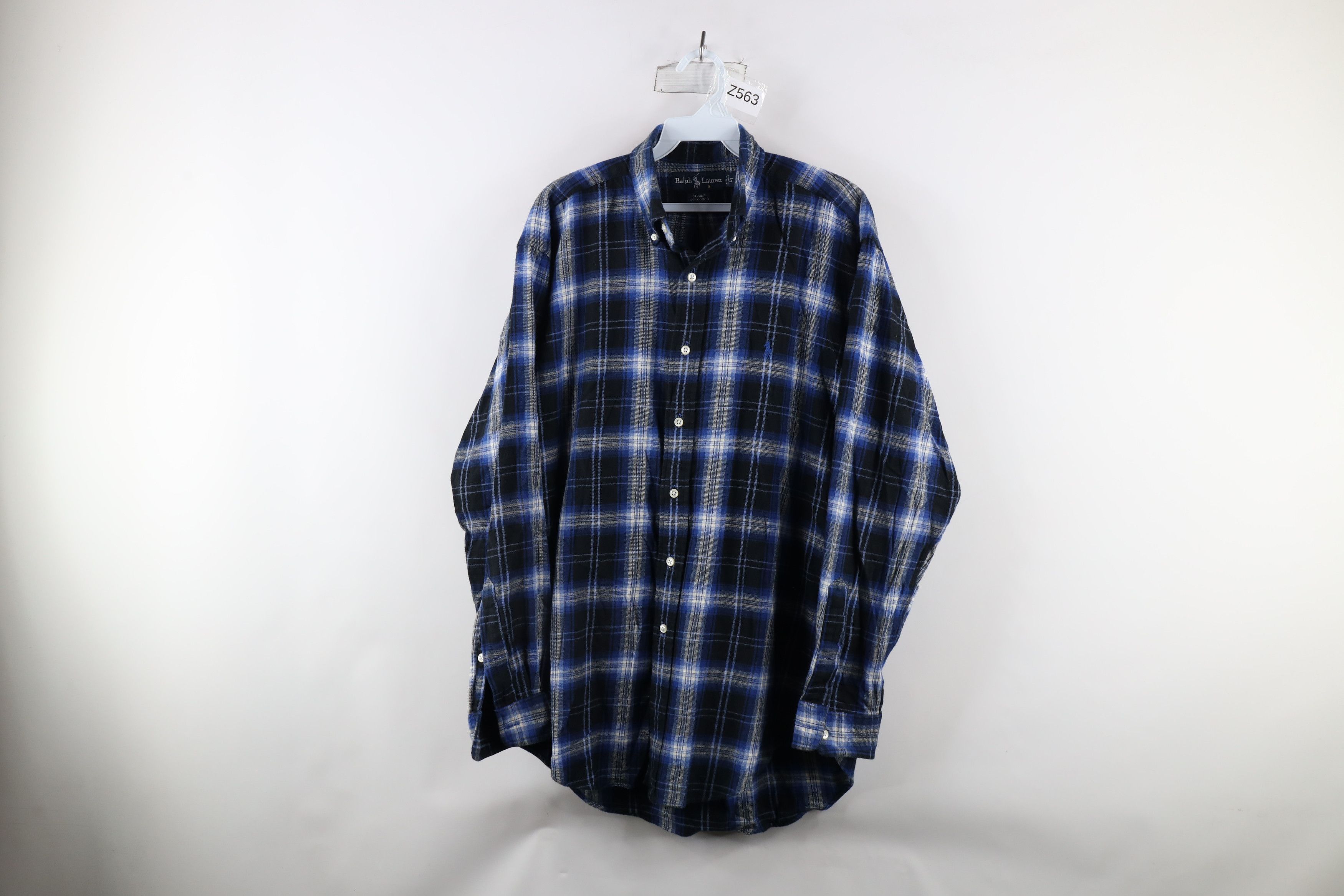 Vintage 90s Ralph Lauren Flannel Collared Button Down Shirt