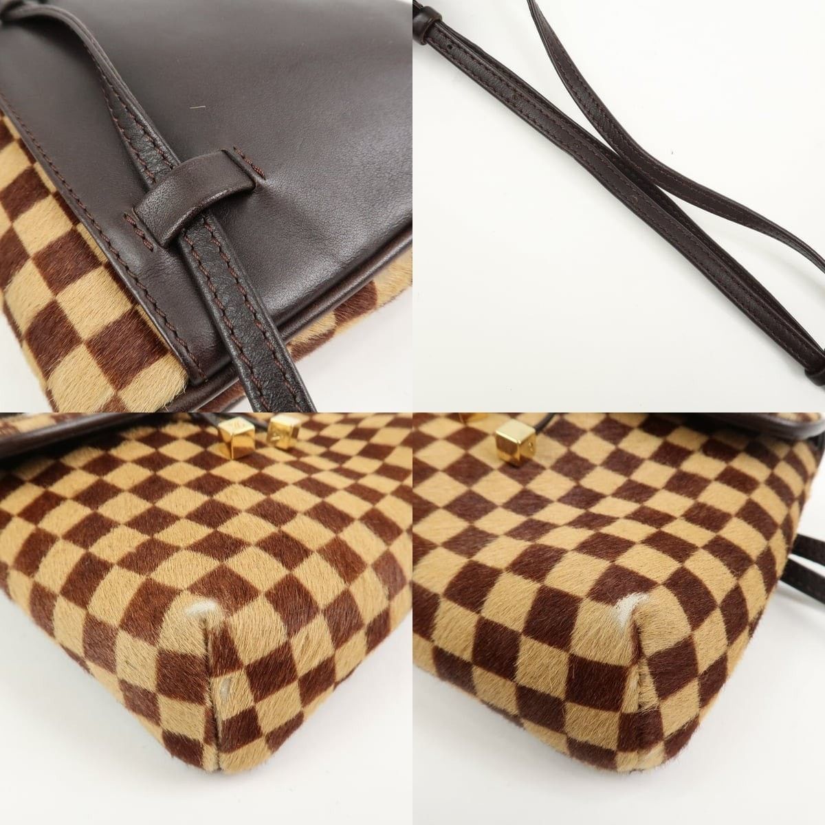 Louis Vuitton Louis Vuitton Damier Sauvage Gazelle Calf Hair Shoulder Bag Size ONE SIZE - 4 Thumbnail