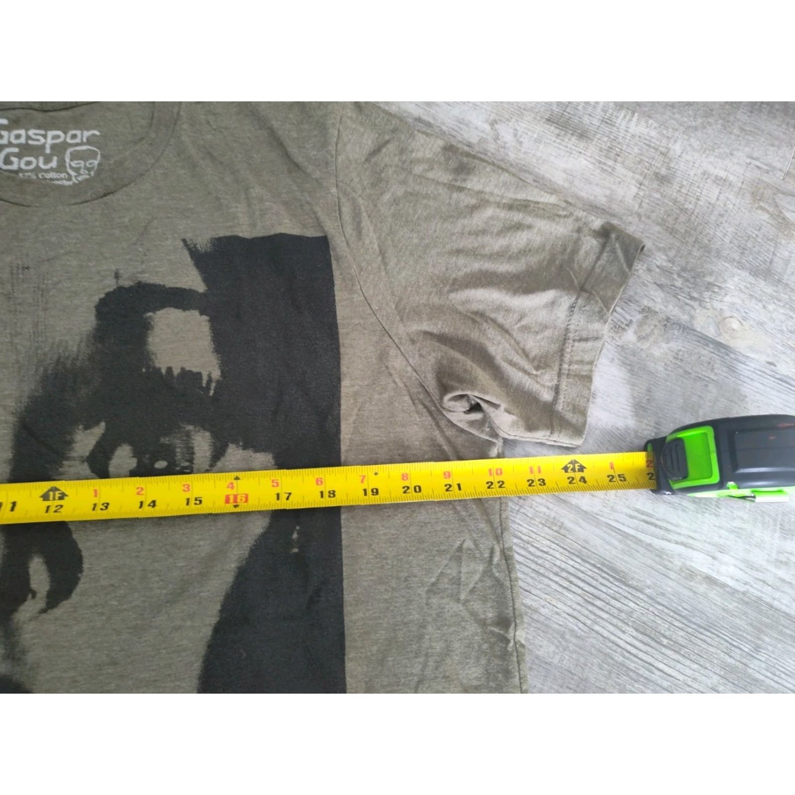 Olive Gaspar Gou Monster Tee Shirt Horror Face Adult Olive Green Size XL Size US XL / EU 56 / 4 - 6 Thumbnail