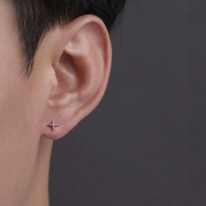 Jewelry Dark Earrings One Pairs Chrome Jewelry Size ONE SIZE - 3 Thumbnail