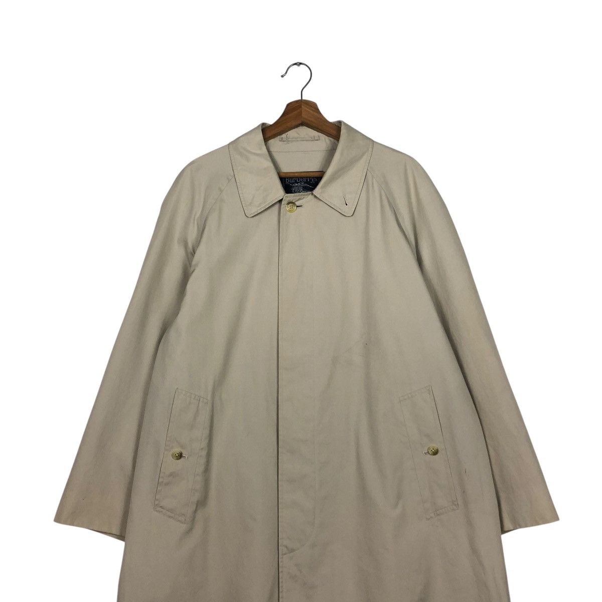 Burberry 🔥VINTAGE LONG JACKET BUTTON BURBERRYS Size US M / EU 48-50 / 2 - 6 Thumbnail