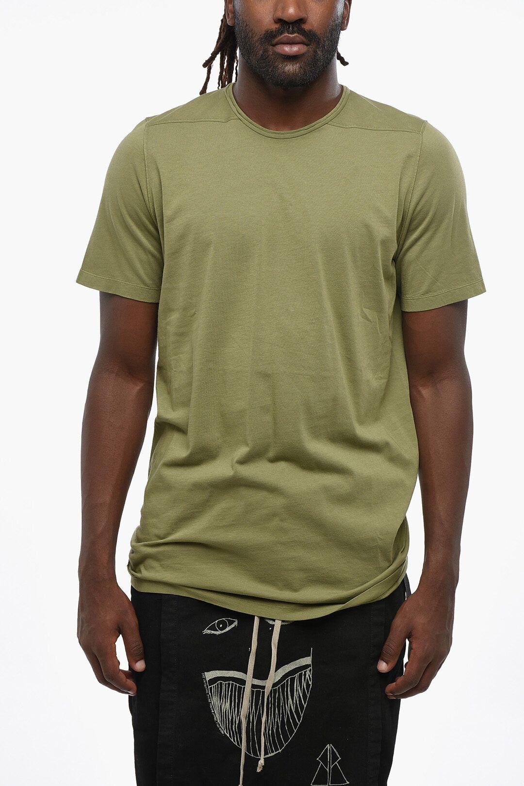 Rick Owens og1mm1025 Crewneck T-Shirt in Green Size US S / EU 44-46 / 1 - 1 Thumbnail