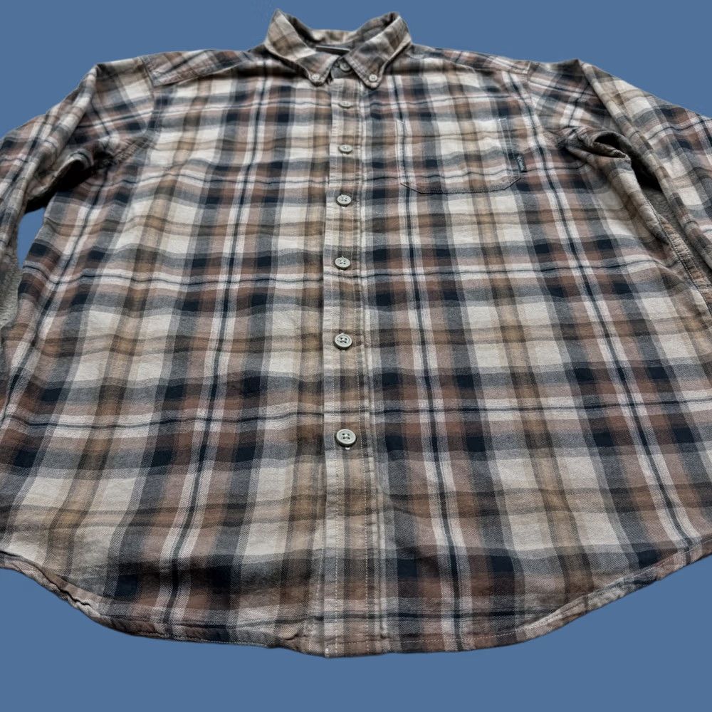 Vintage Columbia Shirt Mens M Brown Men Size Button Plaid Long Sleeve Outdoor Camp Hunt Size US M / EU 48-50 / 2 - 1 Thumbnail