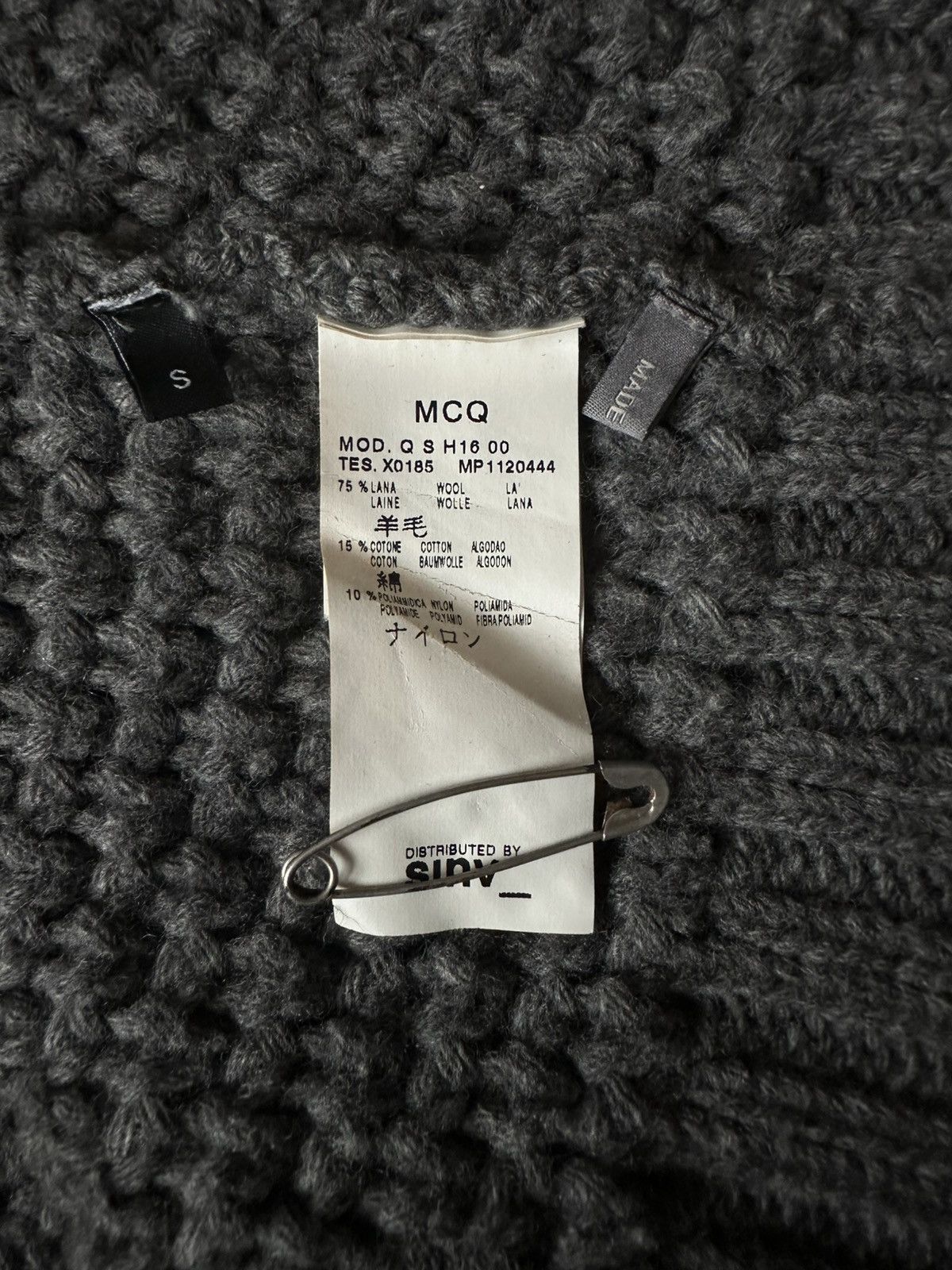 Alexander McQueen Alexander McQueen knitted coat high neck jacket military Size S / US 4 / IT 40 - 8 Thumbnail