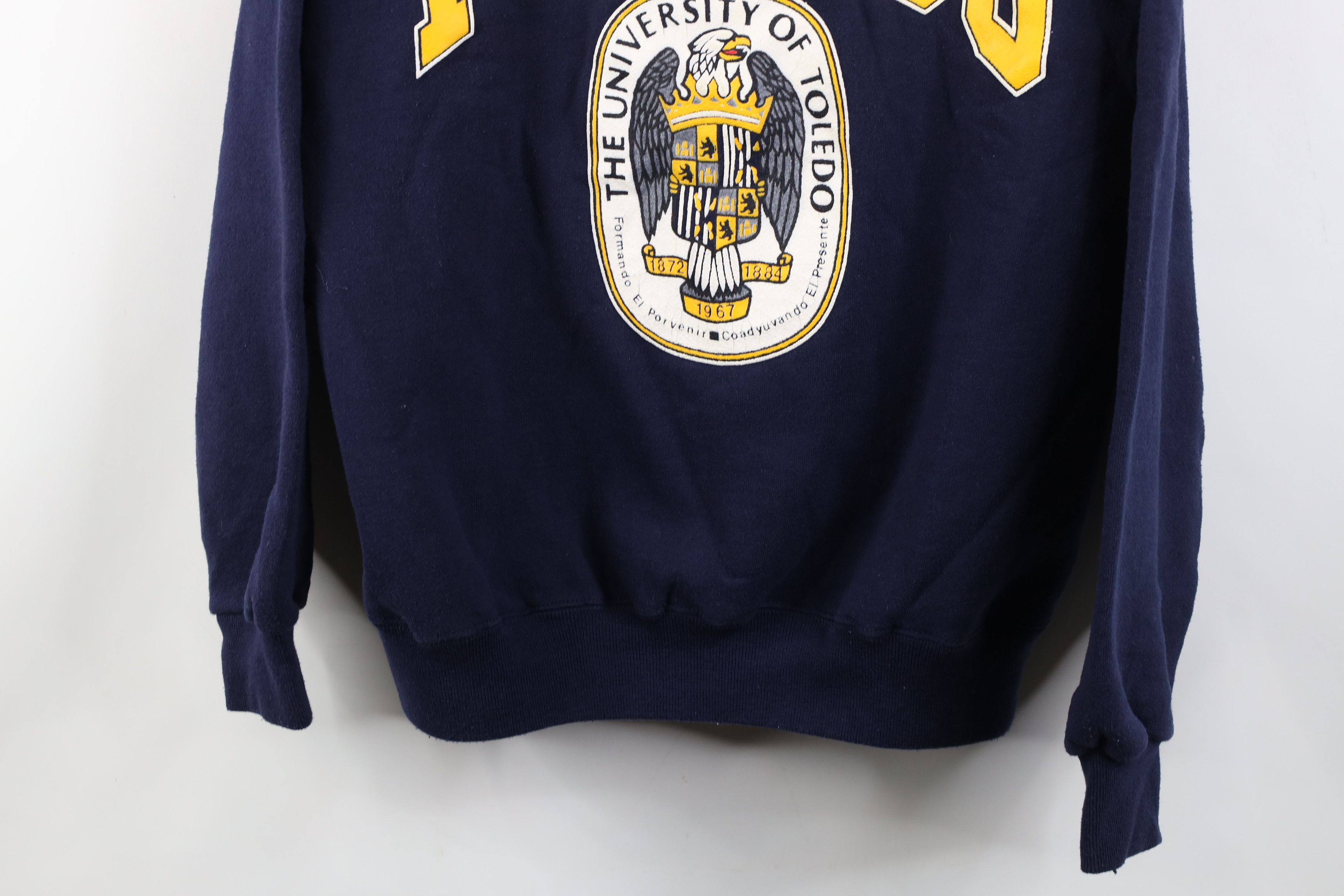 Vintage Vintage 90s Heavyweight University of Toledo Sweatshirt Size US XL / EU 56 / 4 - 3 Thumbnail