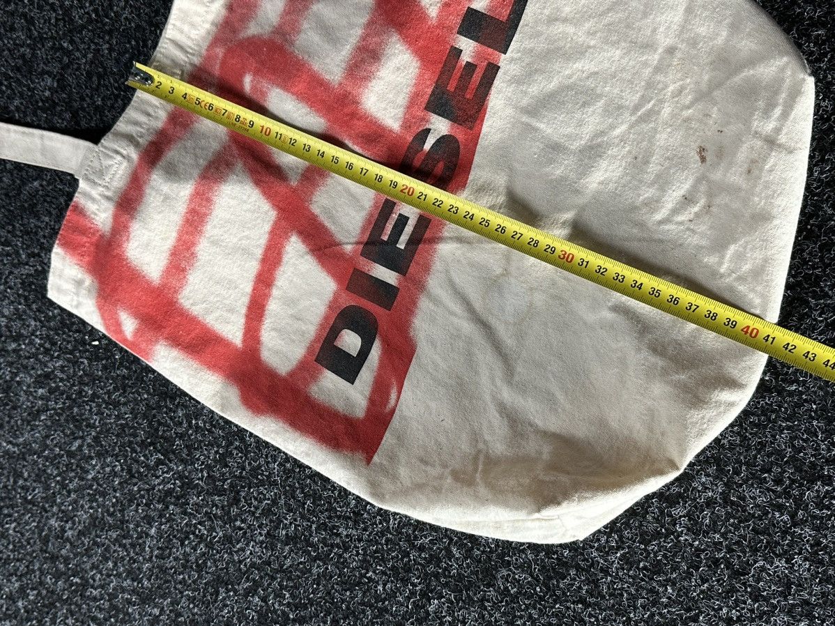 Diesel × Vintage 🚨Diesel Vintage Y2K Bag Shopper Tote BIG LOGO BEIGE Size ONE SIZE - 12 Thumbnail