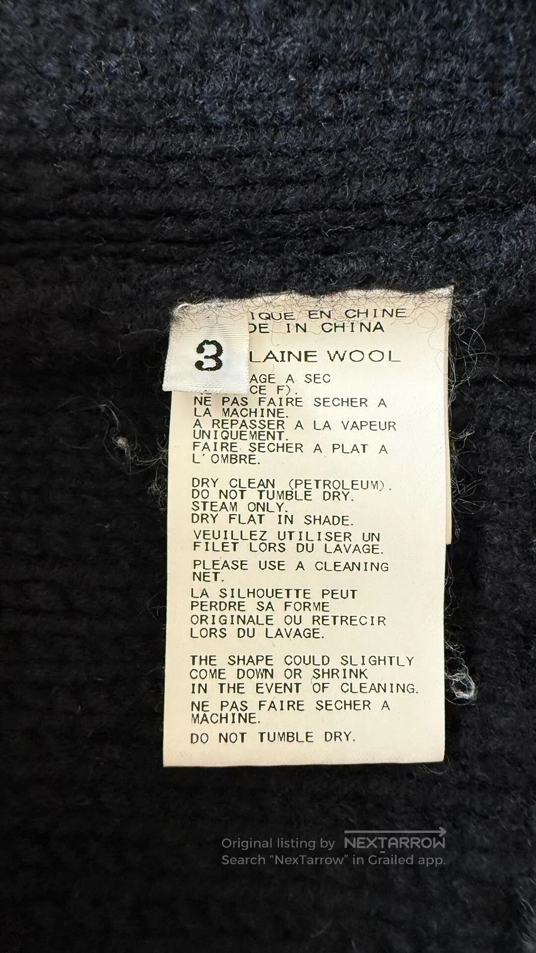 Yohji Yamamoto Yohji Yamamoto Wool Asymmetrical Sweater Coat. Size US M / EU 48-50 / 2 - 6 Thumbnail
