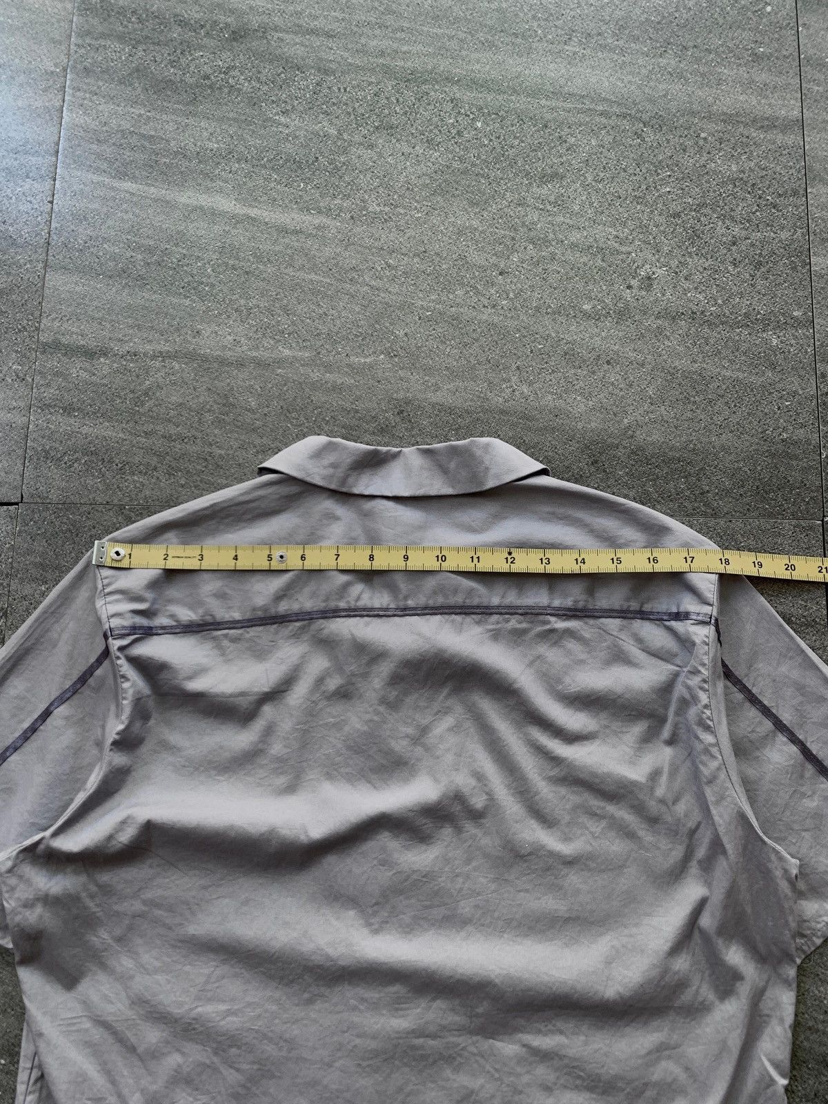 Yohji Yamamoto FREE TAX! AAR Ribbon Paneled Open Collar Shirt Size US M / EU 48-50 / 2 - 11 Thumbnail