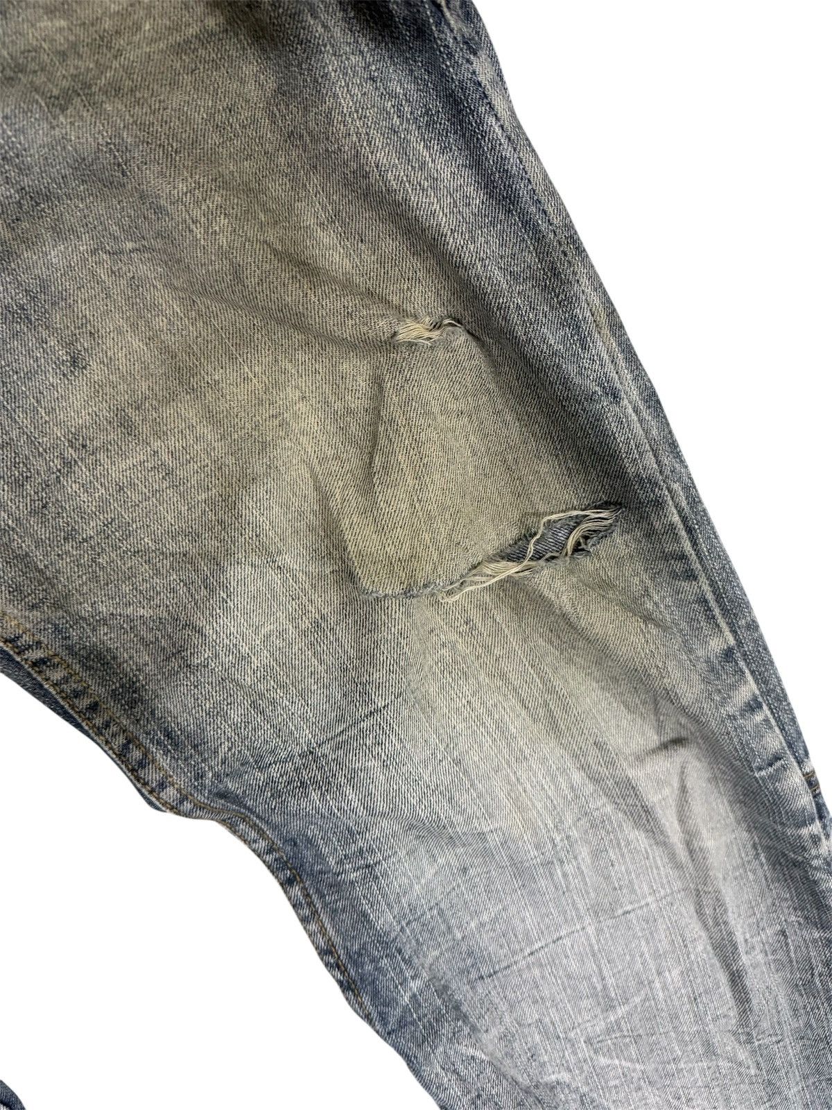 If Six Was Nine DOMINATE DOUBLE WAIST DISTRESSED JEANS Size US 32 / EU 48 - 5 Thumbnail