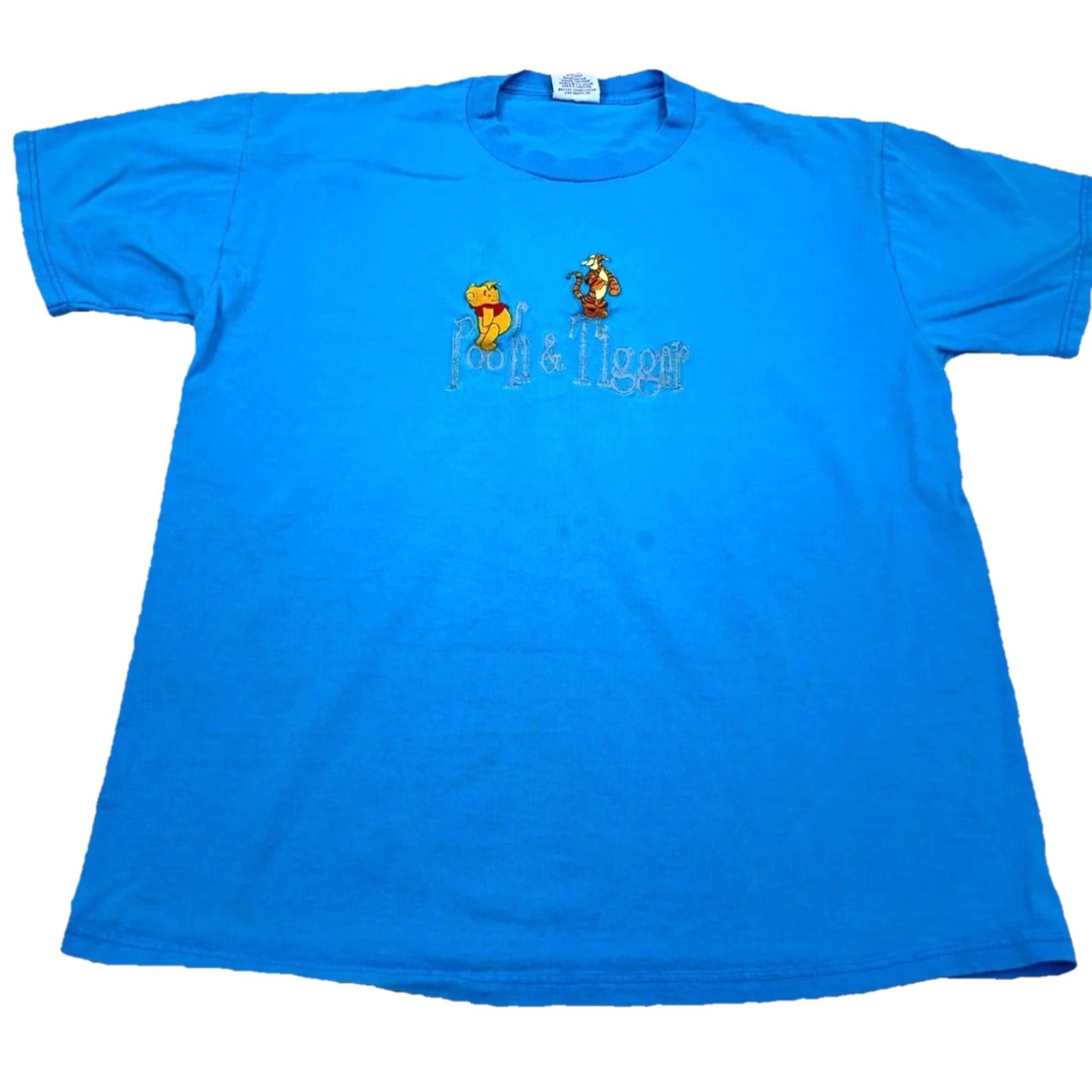 Disney VINTAGE Pooh Disney T-Shirt Women XL Blue Embroidered 2000s Pooh Shirt Cartoon Logo Size XL / US 12-14 / IT 48-50 - 2 Thumbnail