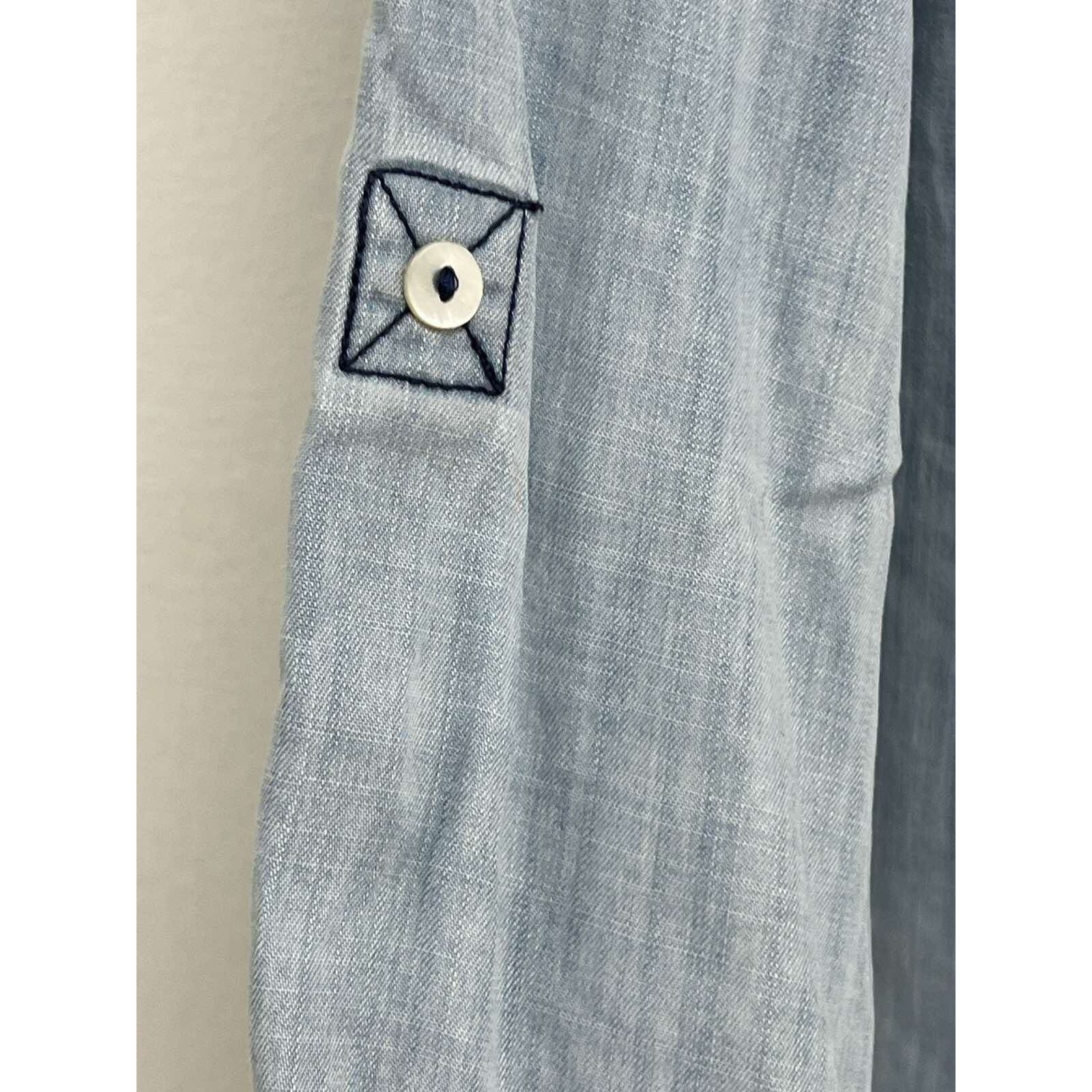 Orvis Orvis Women Tunic Jeans Button Long Sleeve Tencel A001633 Size XL / US 12-14 / IT 48-50 - 8 Thumbnail