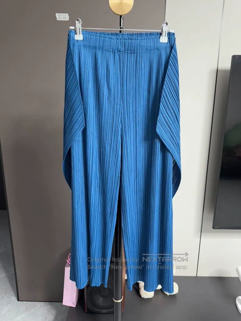 Issey Miyake Issey Miyake size:3 Purple and Green Color Block Horizonta Size 22" - 1 Thumbnail
