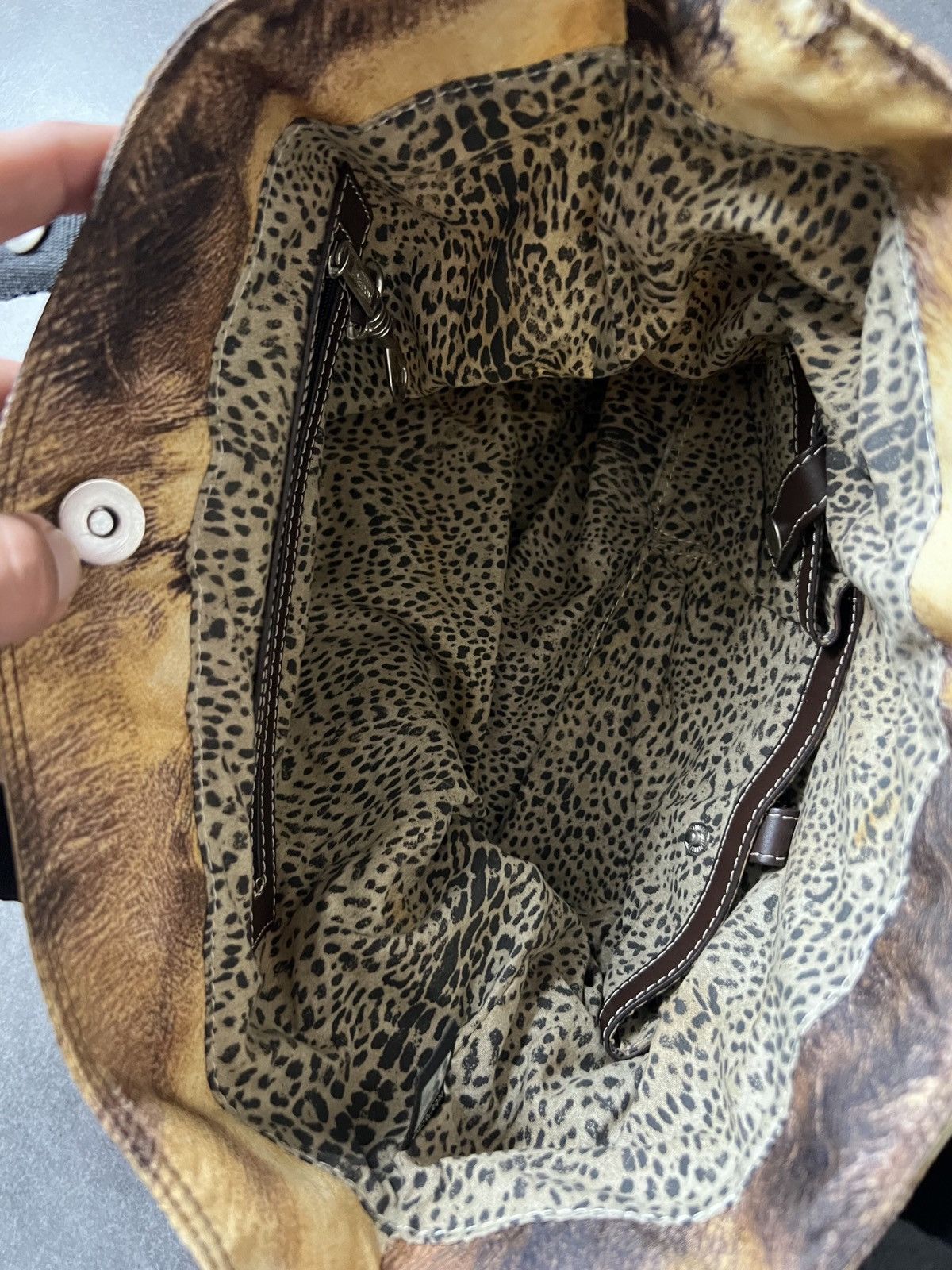 Roberto Cavalli × Vintage Roberto Cavalli Freedom Vintage Leopard tote bag Size ONE SIZE - 4 Thumbnail