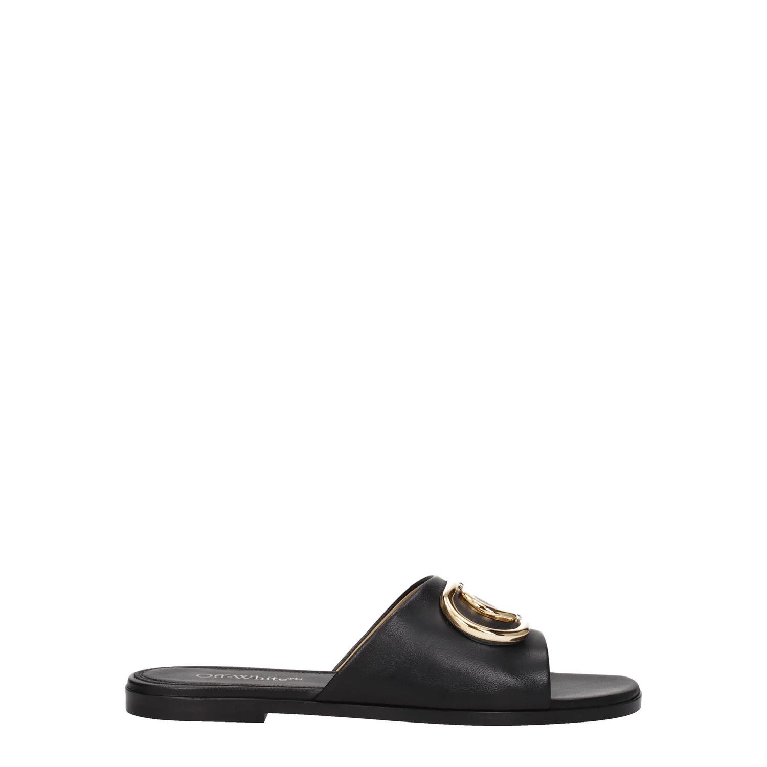 Off-White ob1o1e1124 Leather Slippers and Clogs in Black Size US 6 / IT 36 - 1 Thumbnail
