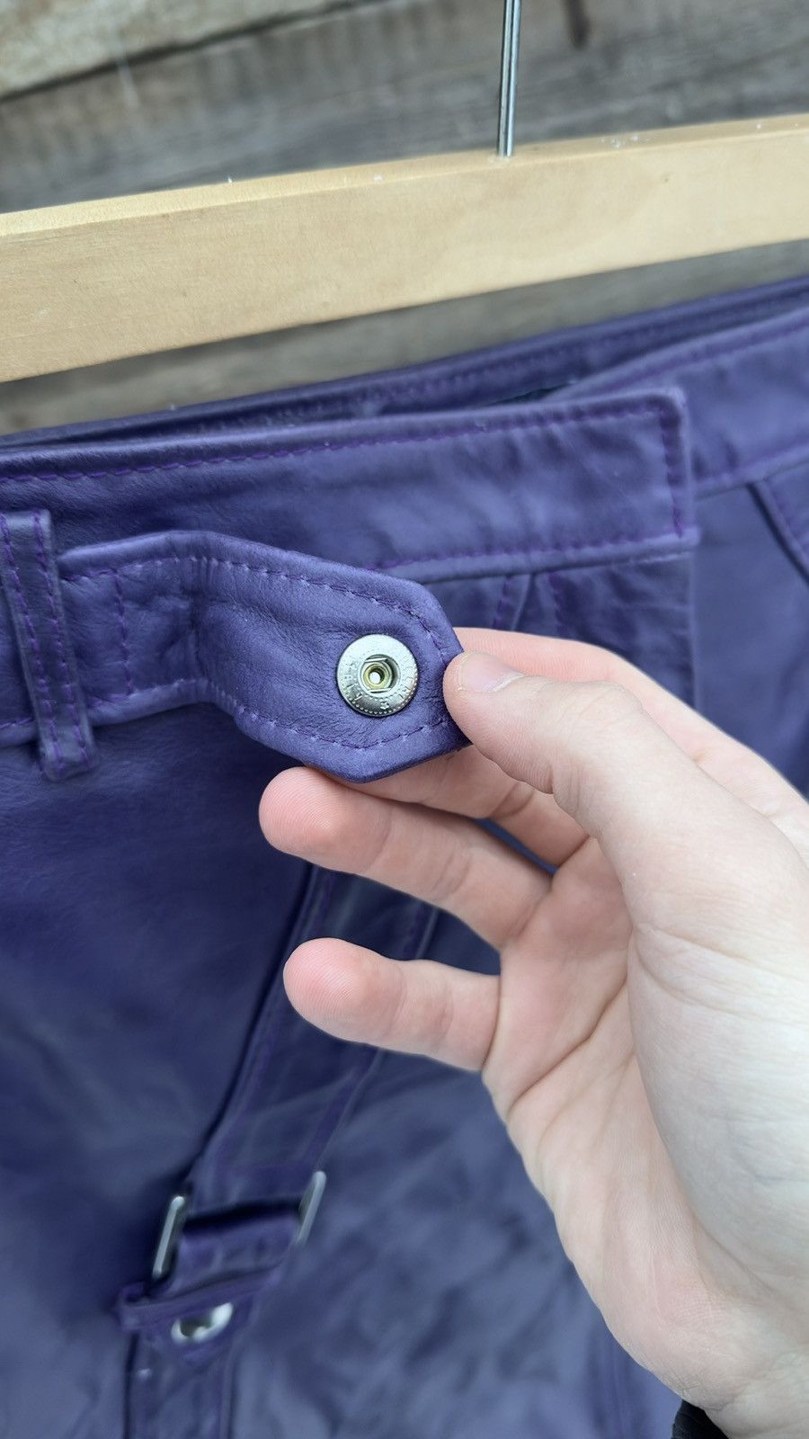 Versus Versace RARE Late Ittierre Era of Versus Versace (2005)Leather Skirt Size 26" / US 2 / IT 38 - 10 Thumbnail