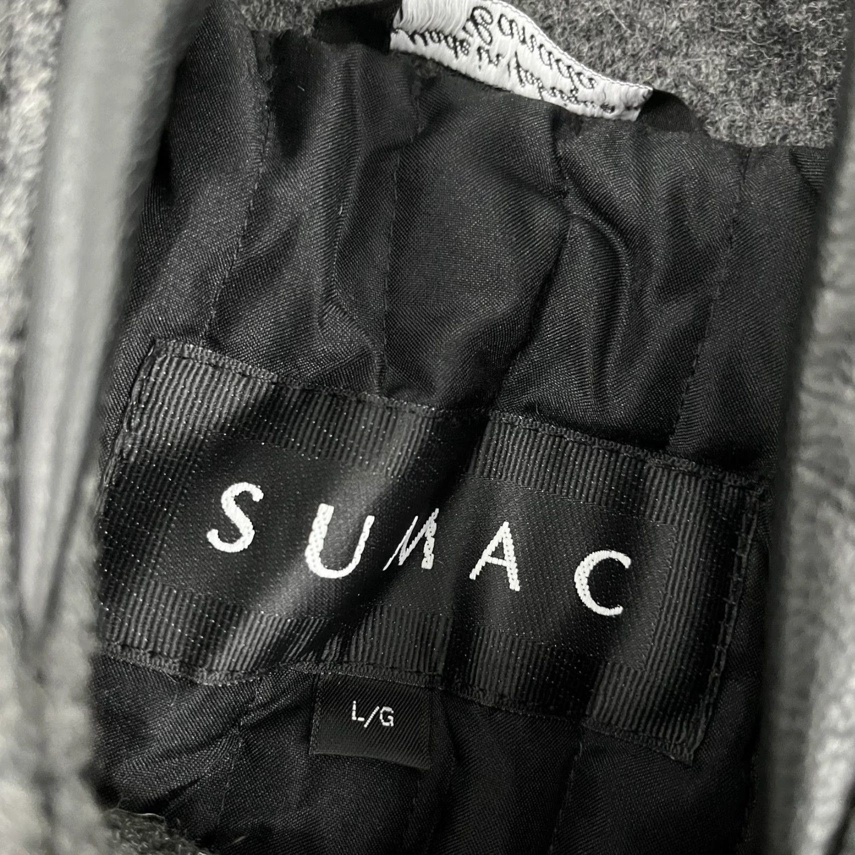 Vintage VINTAGE Sumac Leather Jacket Mens L Gray Wool Masters Golf Snap 90s Retro Canada Jacket Size US L / EU 52-54 / 3 - 3 Thumbnail