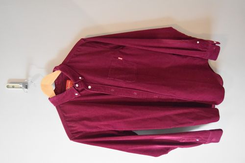 Supreme Supreme burgundy corduroy oxford shirt | Grailed