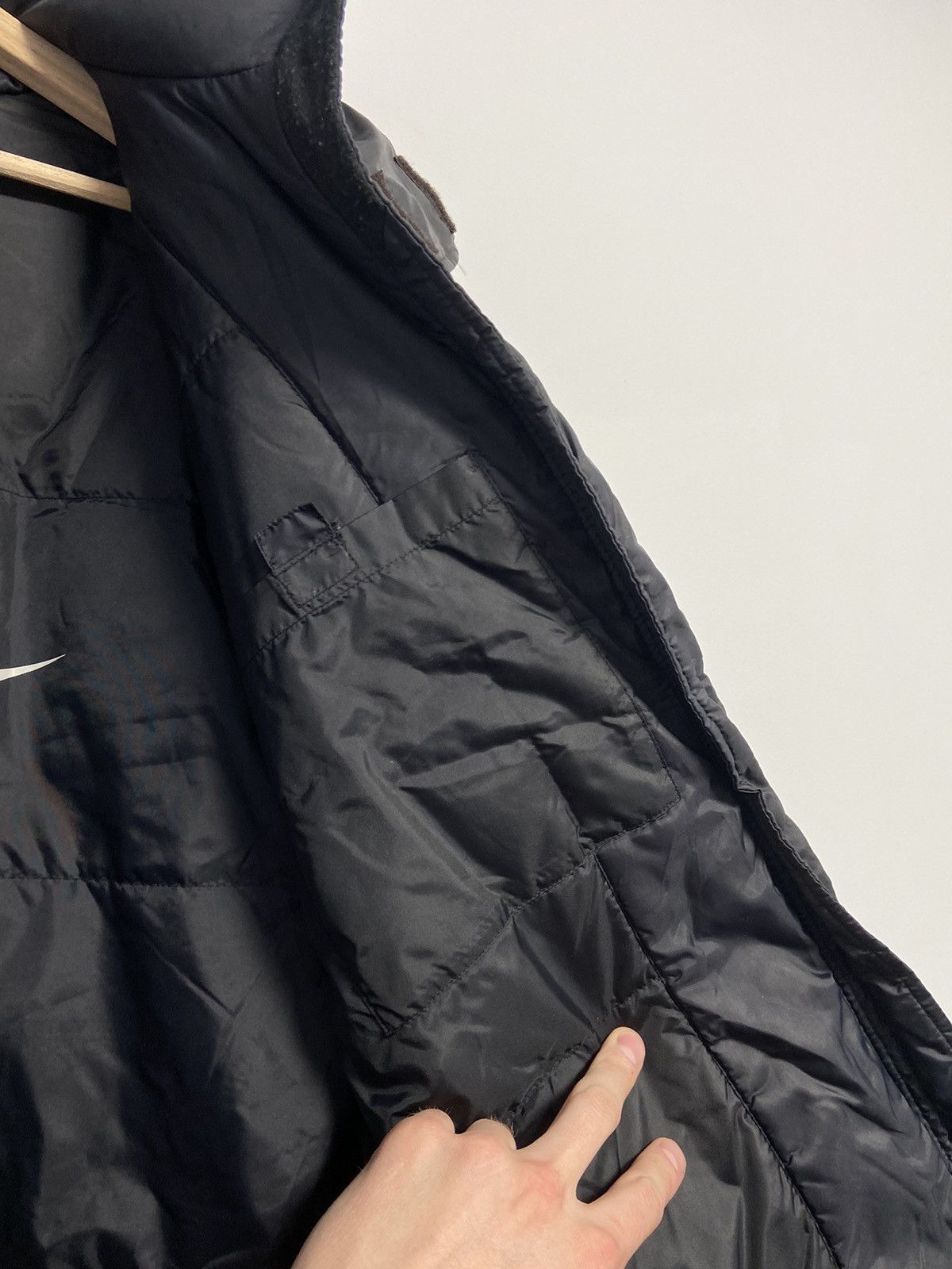 Nike × Vintage NIKE DOWN PUFFER Y2K JACKET 90's SWOOSH LOGO Size US L / EU 52-54 / 3 - 14 Thumbnail