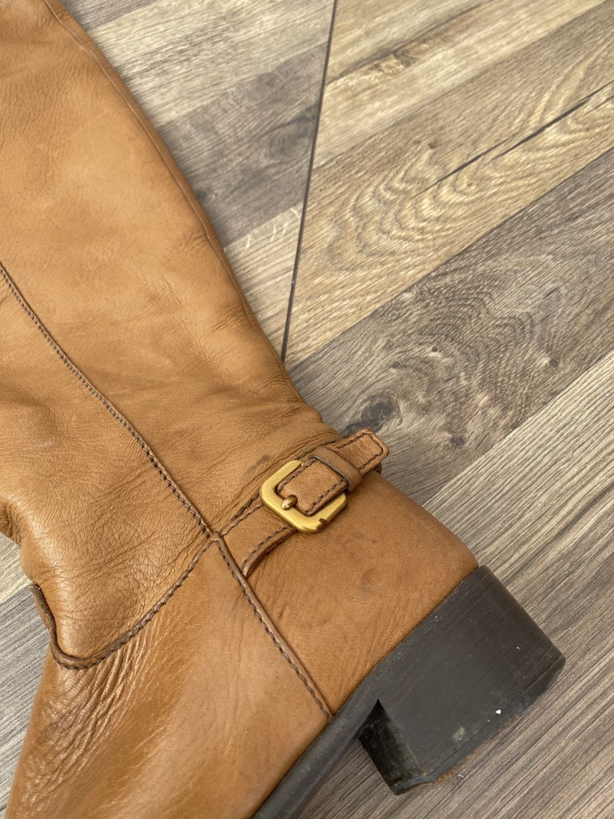 Prada Vintage Prada Women’s Leather Cowboy Boots Size US 7.5 / IT 37.5 - 6 Thumbnail
