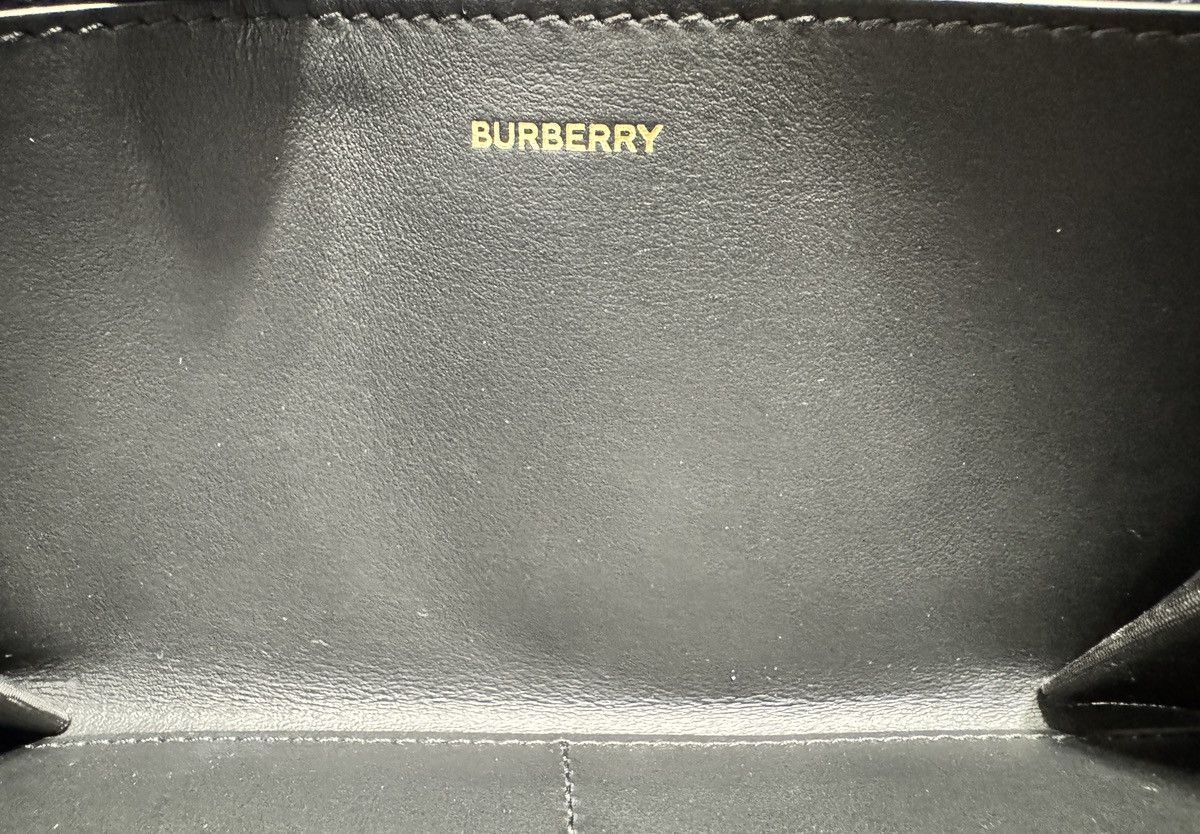Burberry Burberry Large Check Zip Around Leather Wallet Dark Blue Size ONE SIZE - 15 Thumbnail