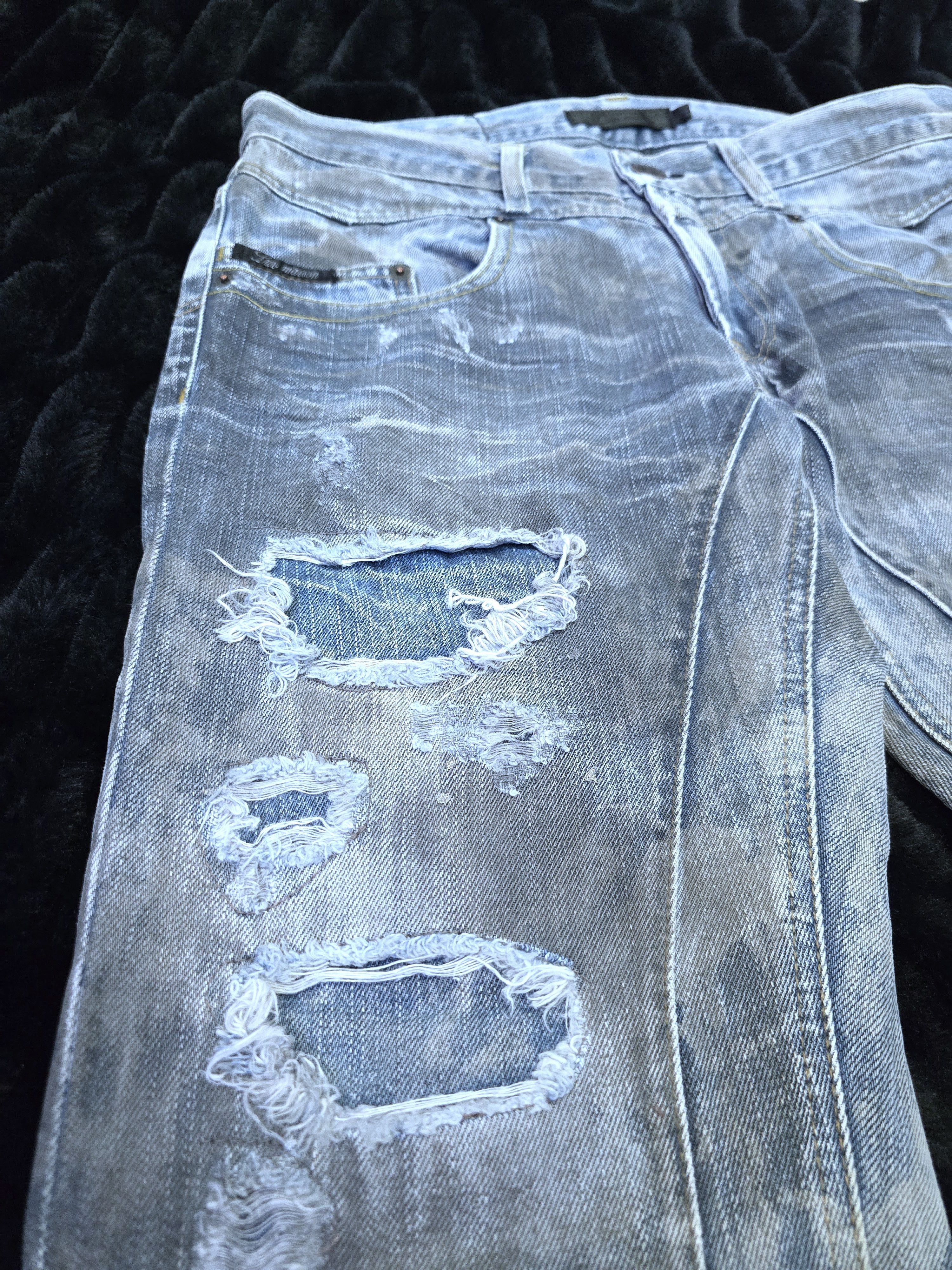 JACKROSE Jackrose x Luv Maison Destroyed Dusty Denim Size US 30 / EU 46 - 3 Thumbnail