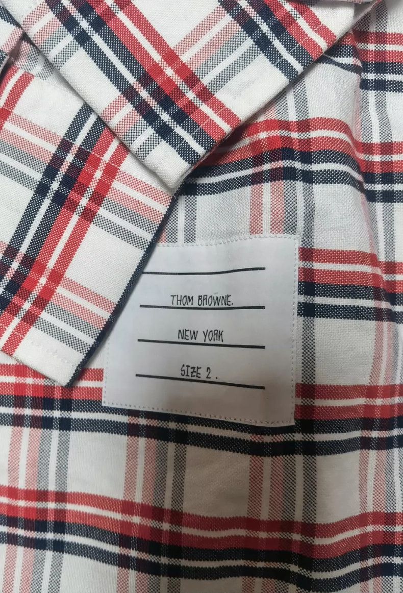 Thom Browne Thom Browne Plaid long sleeve shirt Size US M / EU 48-50 / 2 - 4 Thumbnail
