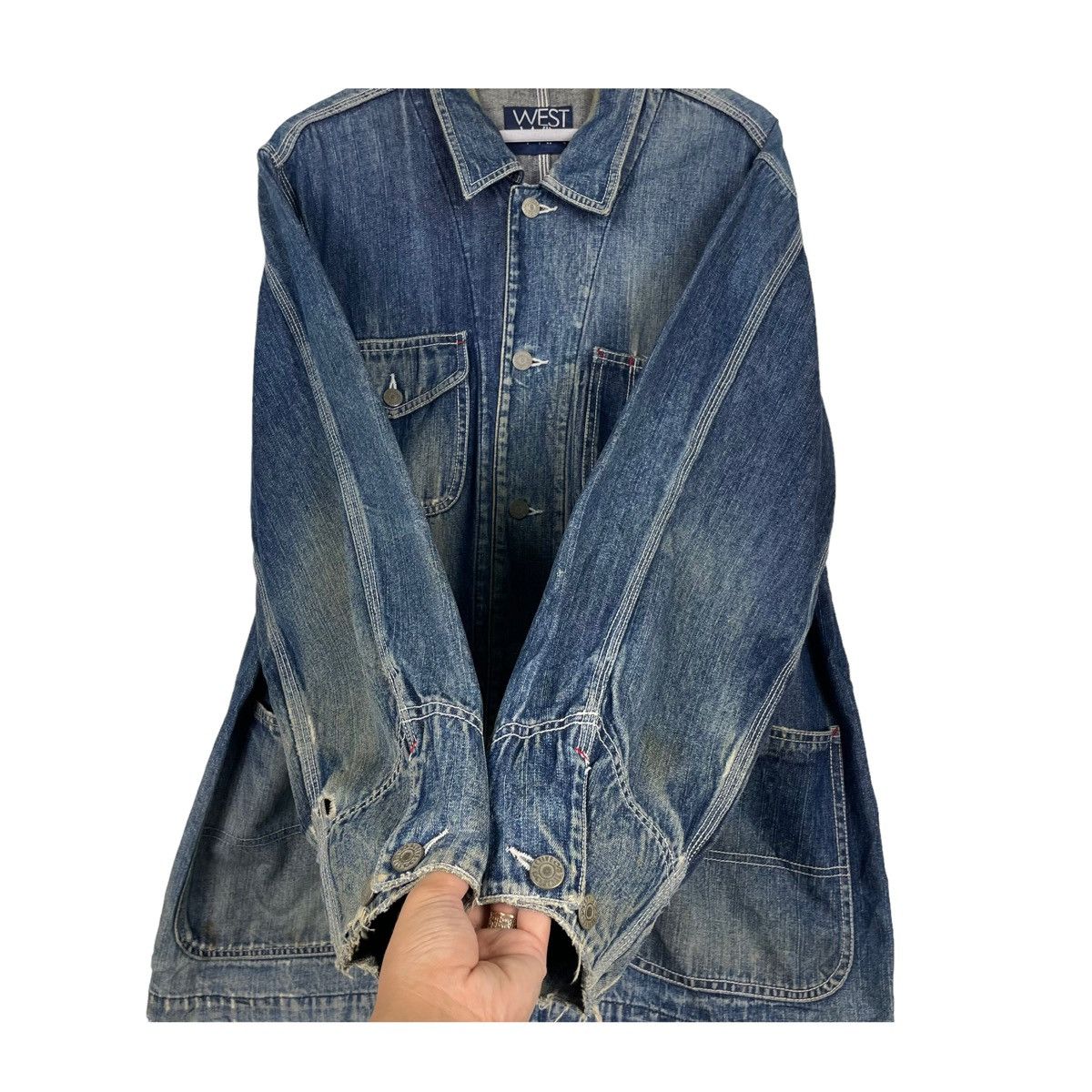 Japanese Brand × The Workers Club 💥80s WEST WIN DENIM CHORE WORKER JEAN JACKET Size US L / EU 52-54 / 3 - 6 Thumbnail