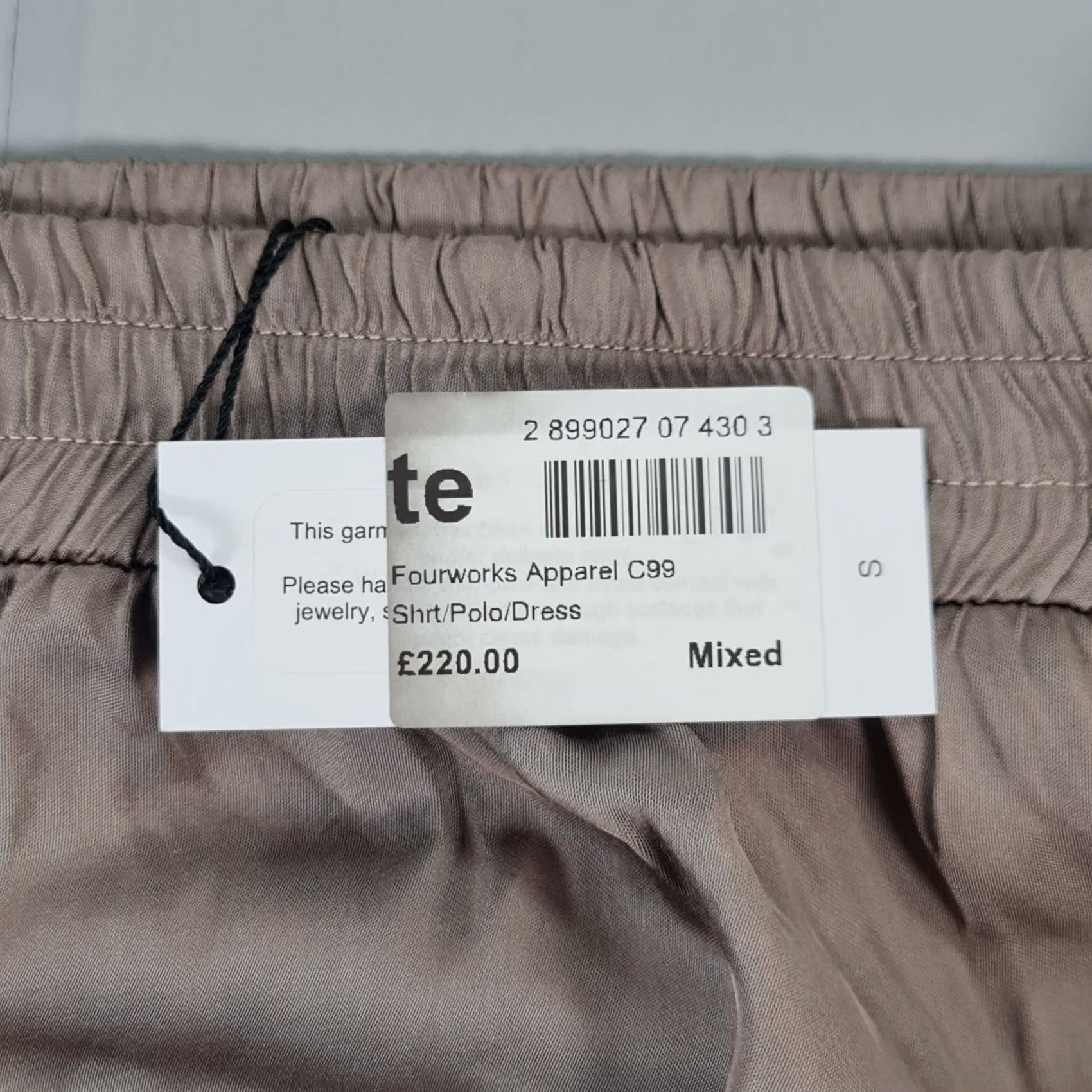 Velvet Velvet by Graham & Spencer Womens Trousers Small Grey Satin Wide-Leg Ankle Elastic Waist 27in Inseam Regular Fit Size 28" / US 6 / IT 42 - 4 Thumbnail
