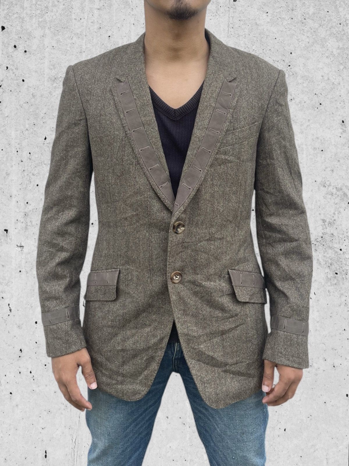Paul Smith × Paul Smith Red Ear 🔥RARE🔥 Paul Smith Men's "Buttonhole" Blazer Jacket Size US L / EU 52-54 / 3 - 2 Thumbnail