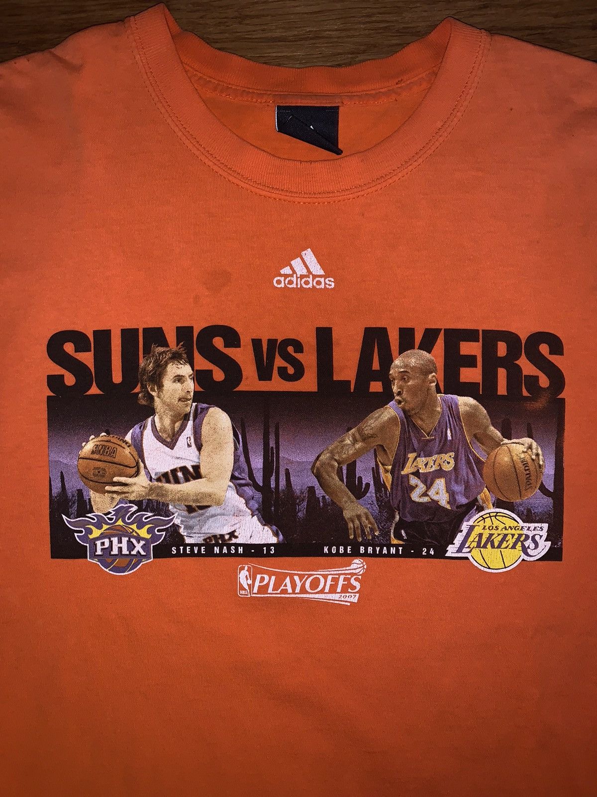 Adidas 2007 suns vs lakers playoffs t shirt kobe bryant steve nash Size US XXL / EU 58 / 5 - 2 Thumbnail