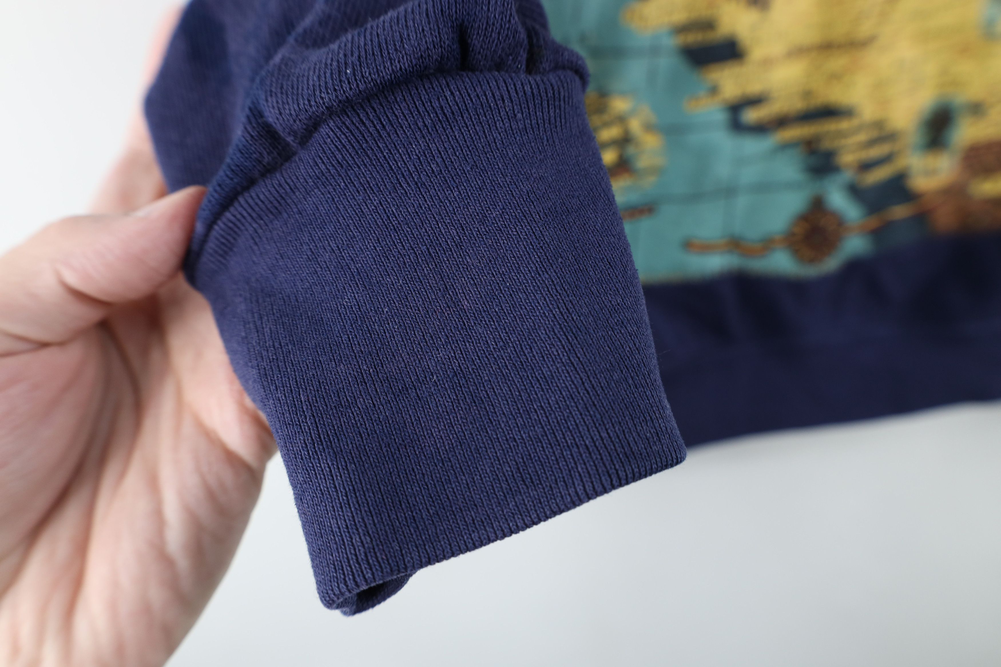 Vintage Vintage 90s Streetwear California Map Sun Sweatshirt Blue Size M / US 6-8 / IT 42-44 - 8 Thumbnail