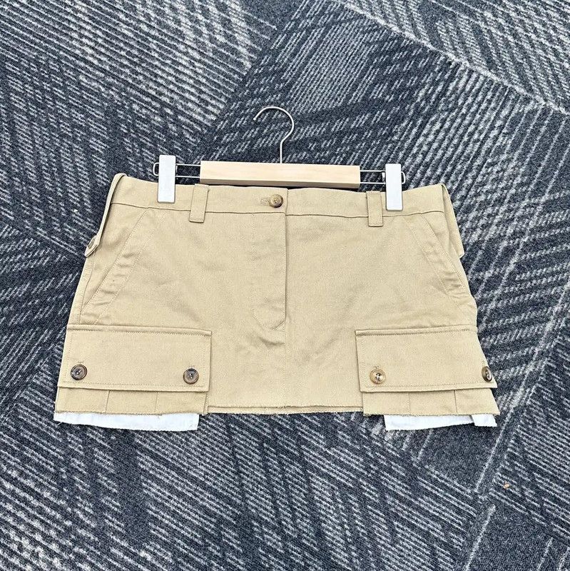 Miu Miu Miu Miu Khaki Cotton Women's Skirt 0089 Size 27" / US 4 / IT 40 - 1 Thumbnail