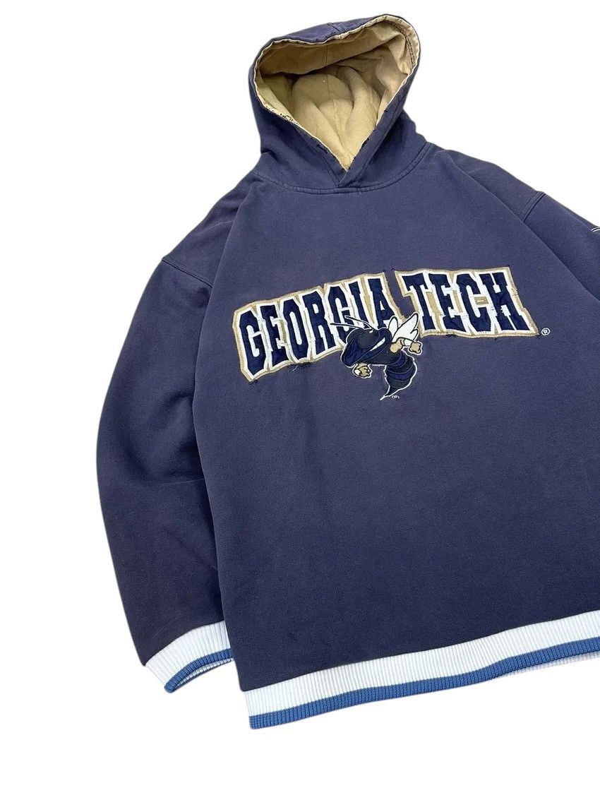 Starter × Vintage Vintage Georgia Tech Starter Distressed Hoodie Size US L / EU 52-54 / 3 - 8 Thumbnail