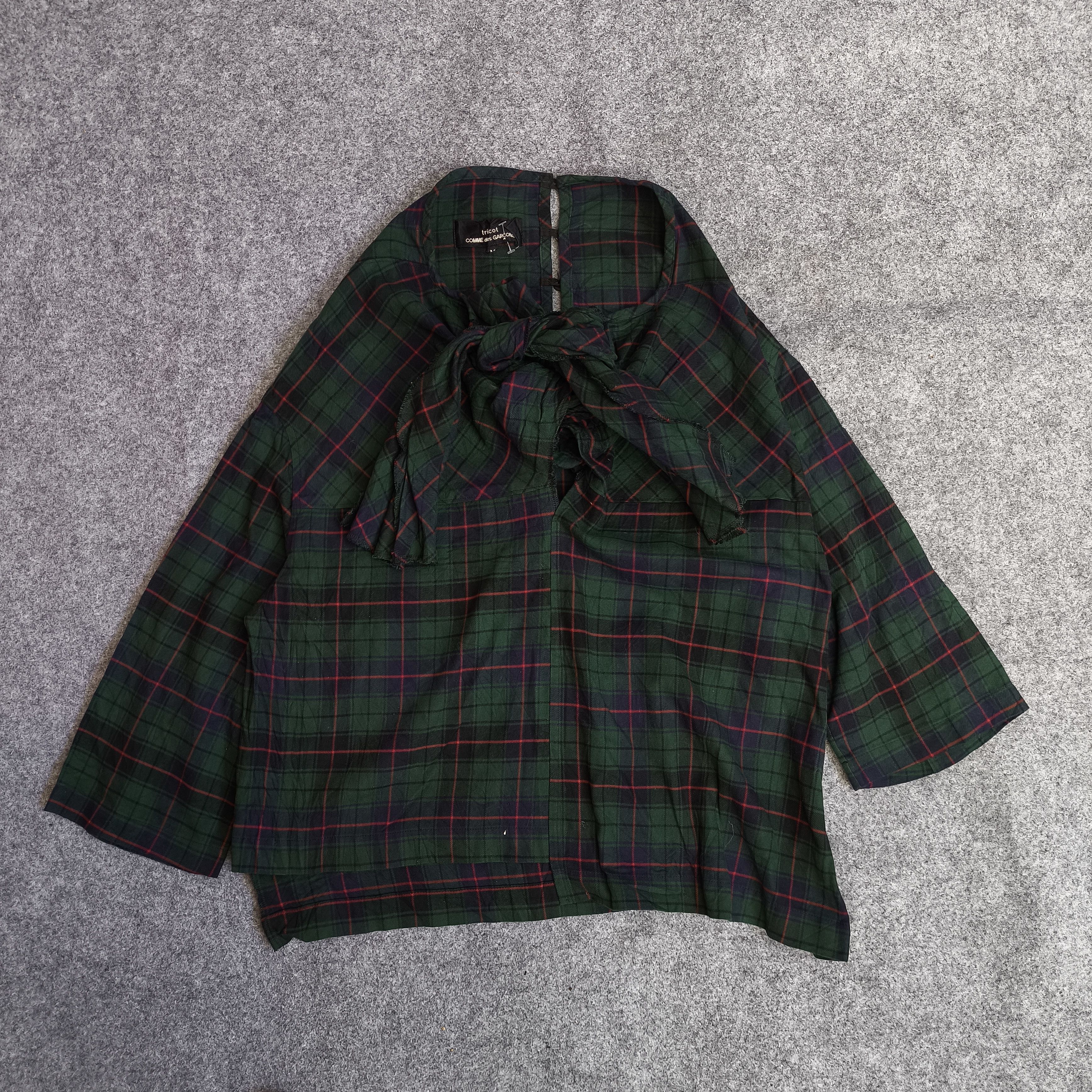 Tricot Comme des Garcons Tricot comme des garcons tops blouse shirt flanel material Size ONE SIZE - 3 Thumbnail