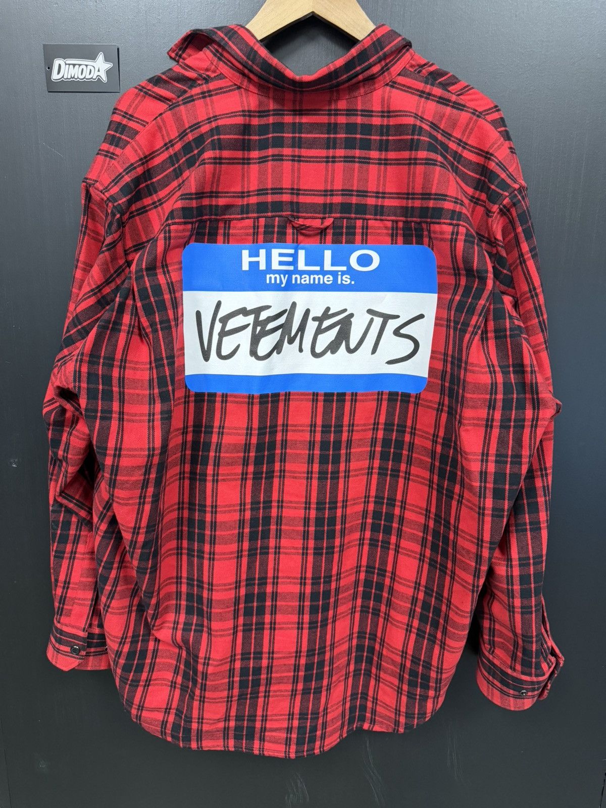 Vetements Vetements Flannel Name Tag Size US M / EU 48-50 / 2 - 4 Thumbnail