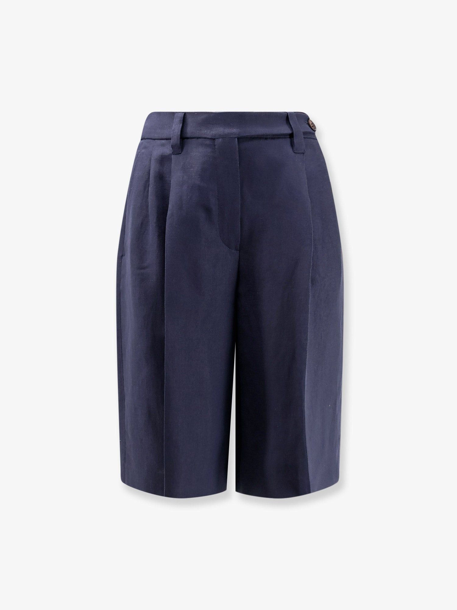 Brunello Cucinelli Viscose and linen bermuda shorts Tag Size IT 42 Women - USA Tariffs Included