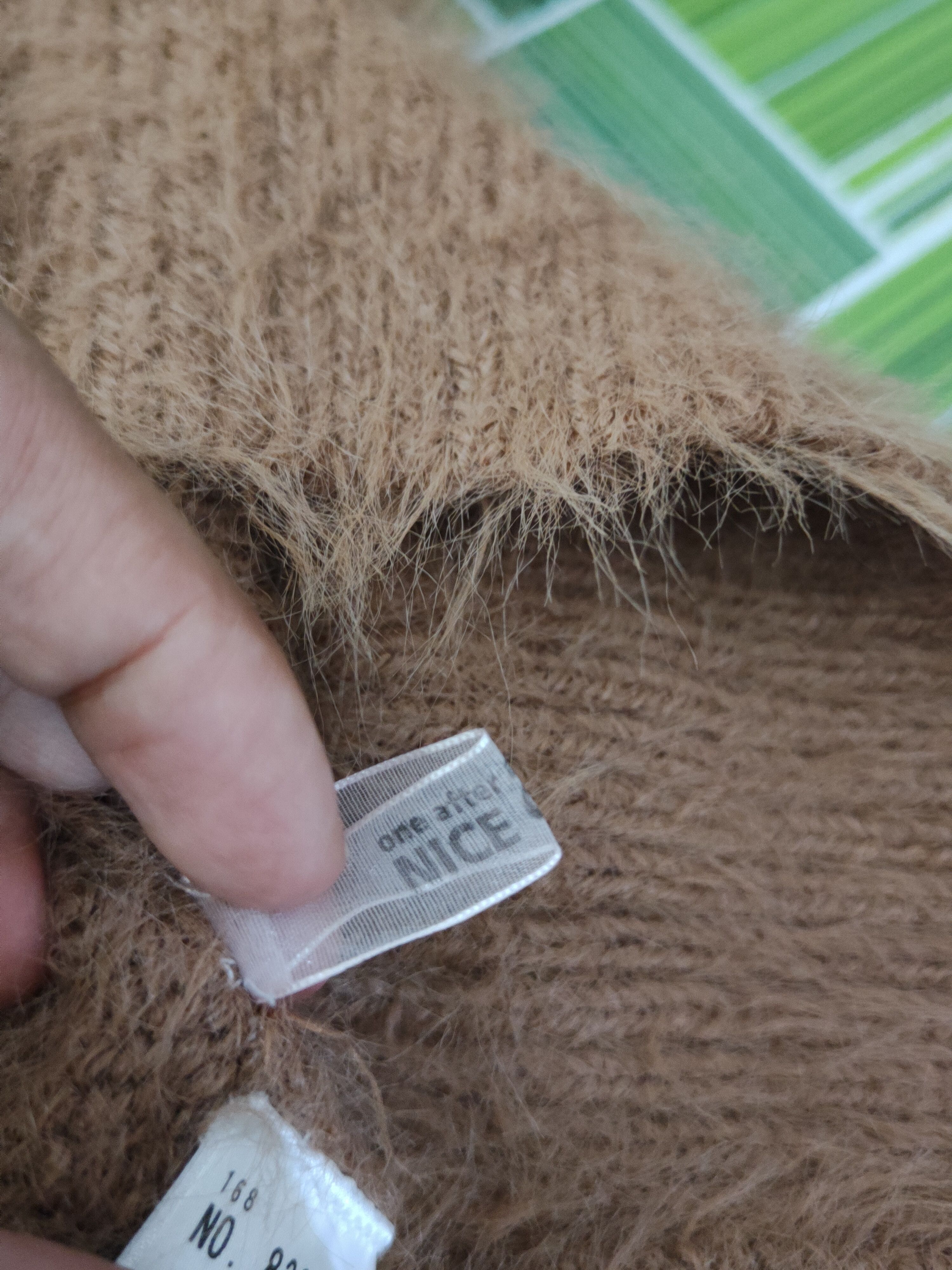 Homespun Knitwear Nice Claup Brown Shag Shaggy Fur Mohair Knitwear #W1645 Size US M / EU 48-50 / 2 - 11 Thumbnail