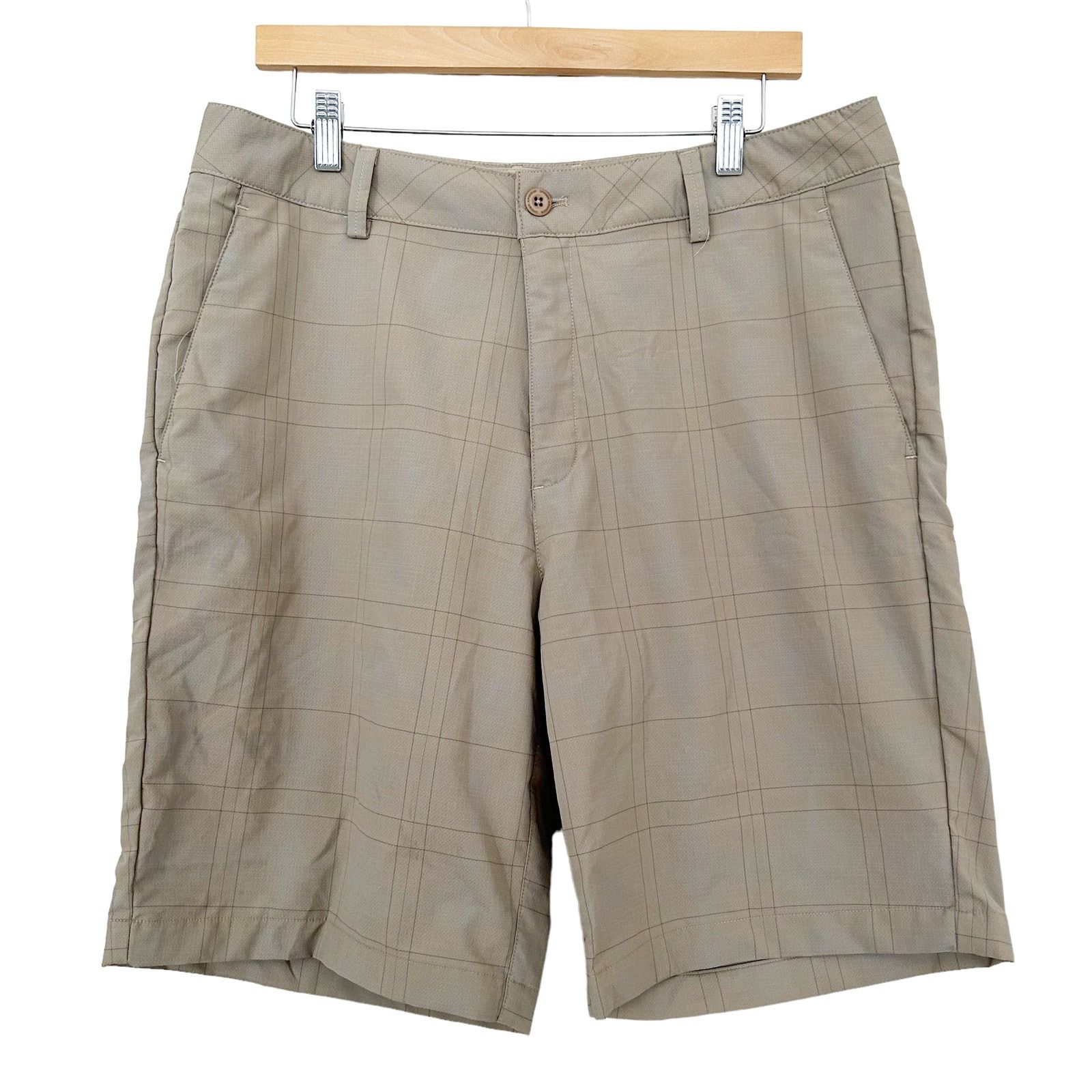 Under Armour Under Armour Tan Flat Front Shorts Sz 34 Size US 34 / EU 50 - 5 Thumbnail