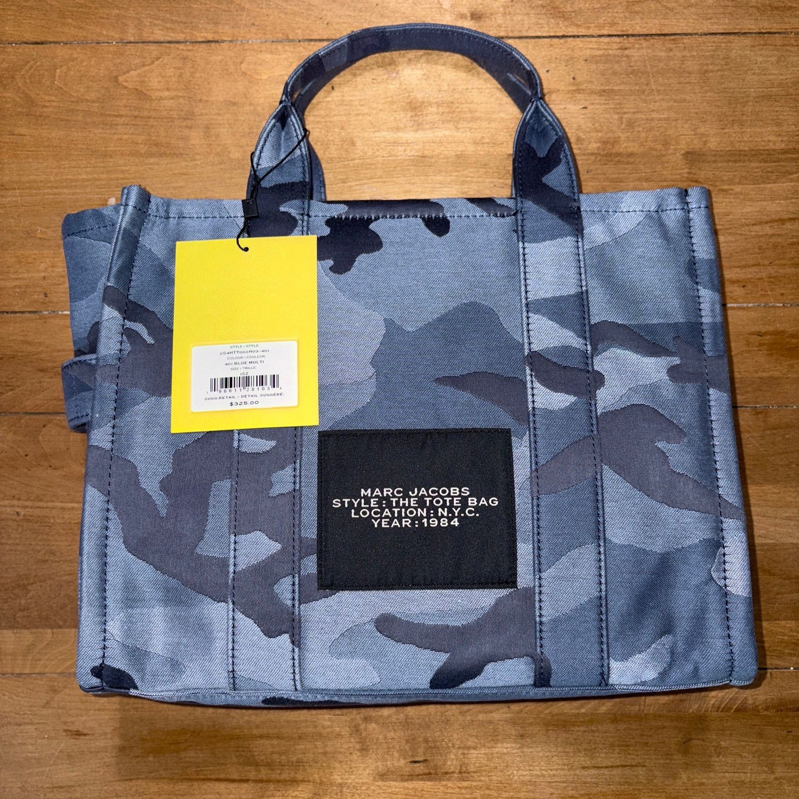 Marc Jacobs NWT Marc Jacobs The Camo Jacquard Medium Tote Bag BLue NEW Size ONE SIZE - 3 Thumbnail